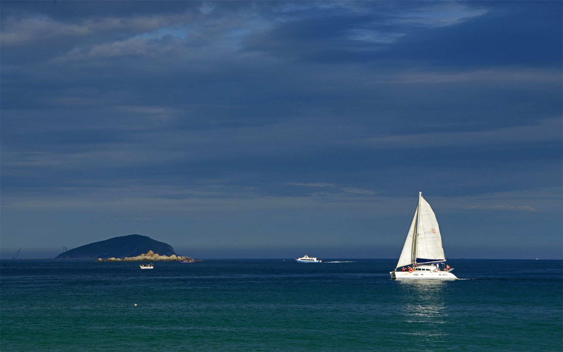 风景 三亚风景 亚龙湾 蓝天大海 宽屏