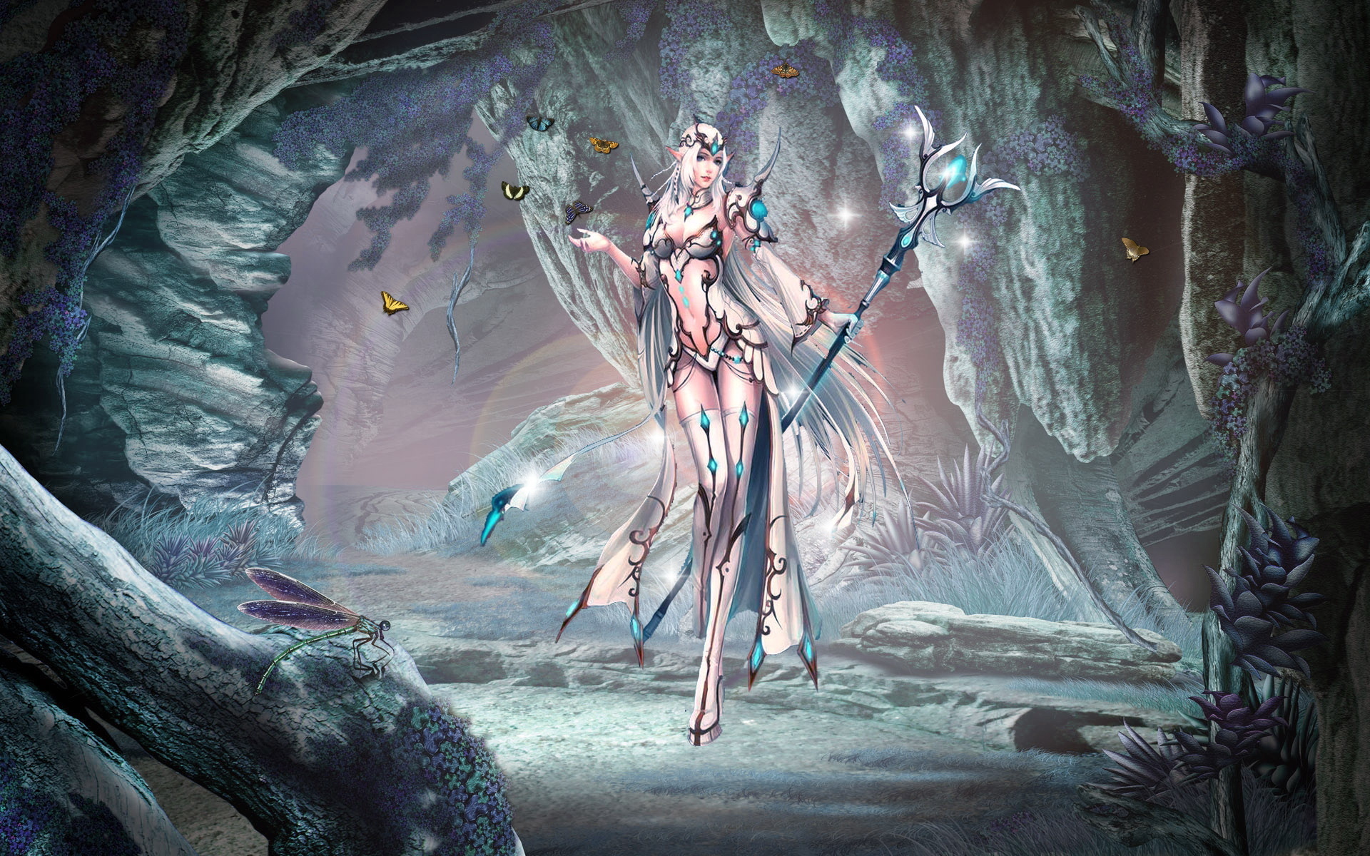 动漫 女法师 法杖