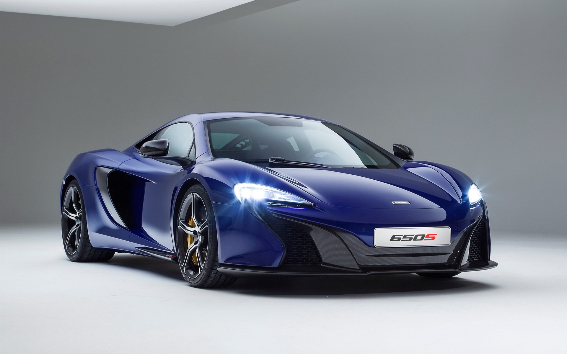 迈凯伦 650s 蓝色跑车 超跑