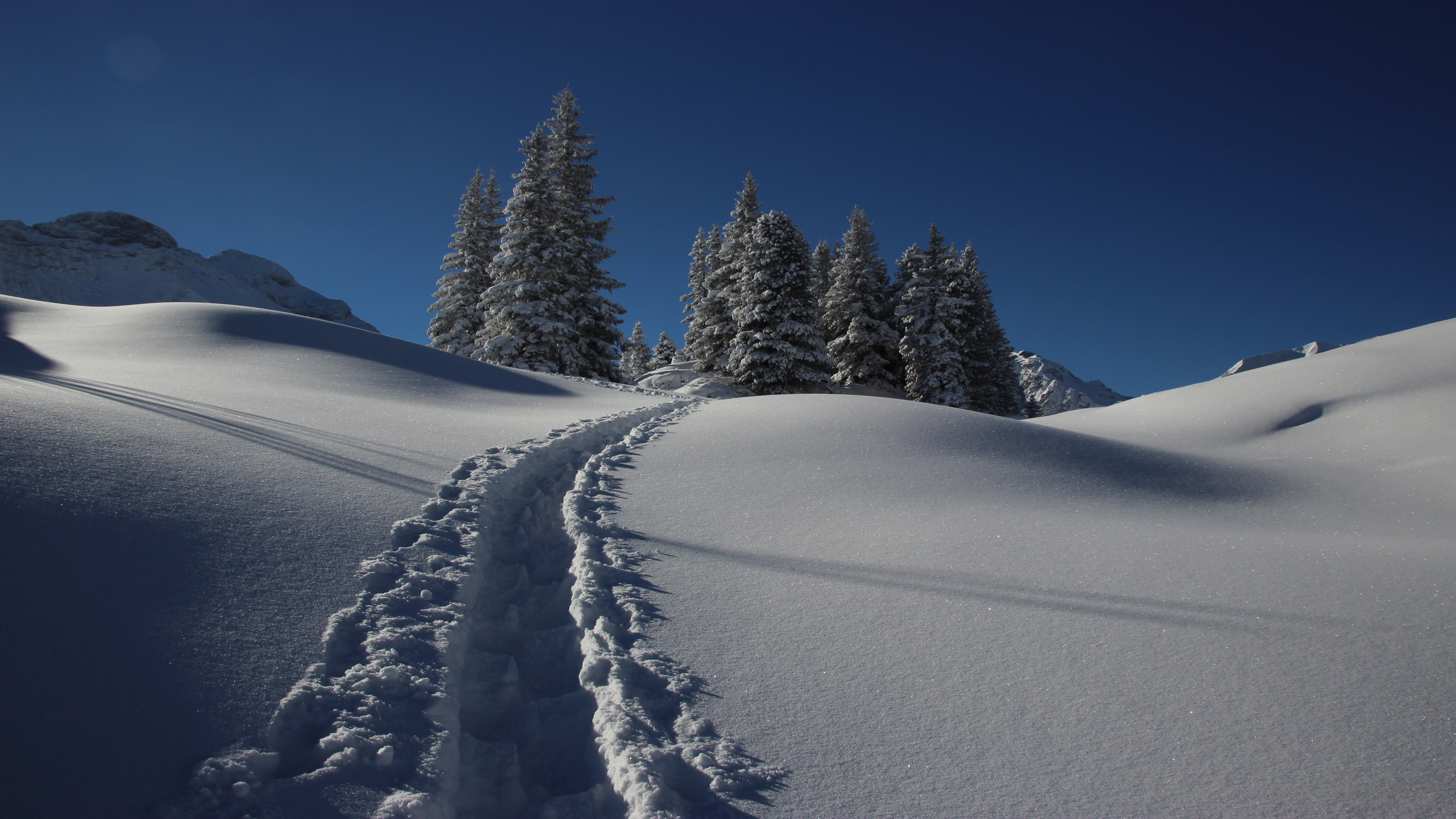 4K 风景 冰天雪地 雪景