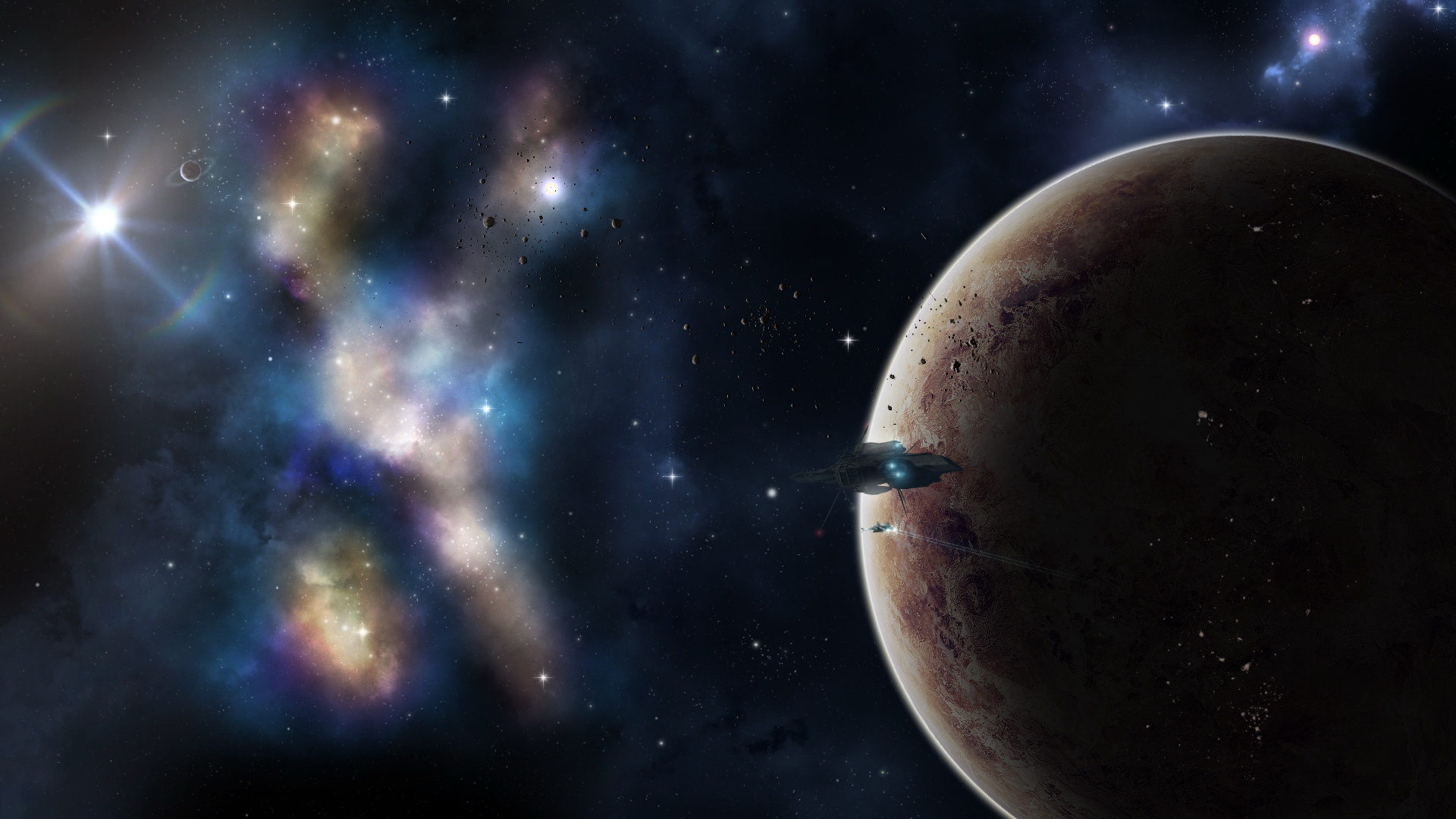 奇幻 星空 星球