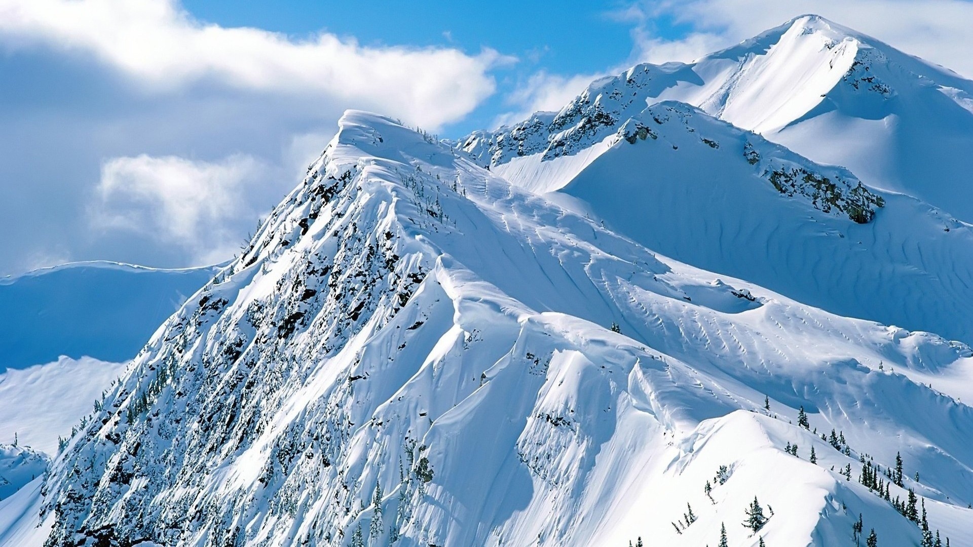 风景大片 冰天雪地 雪山