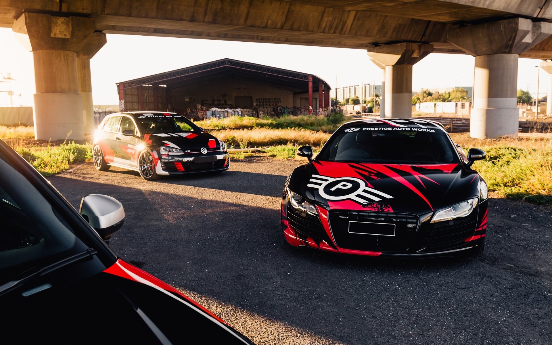 奥迪 R8 超级跑车 车身涂鸦