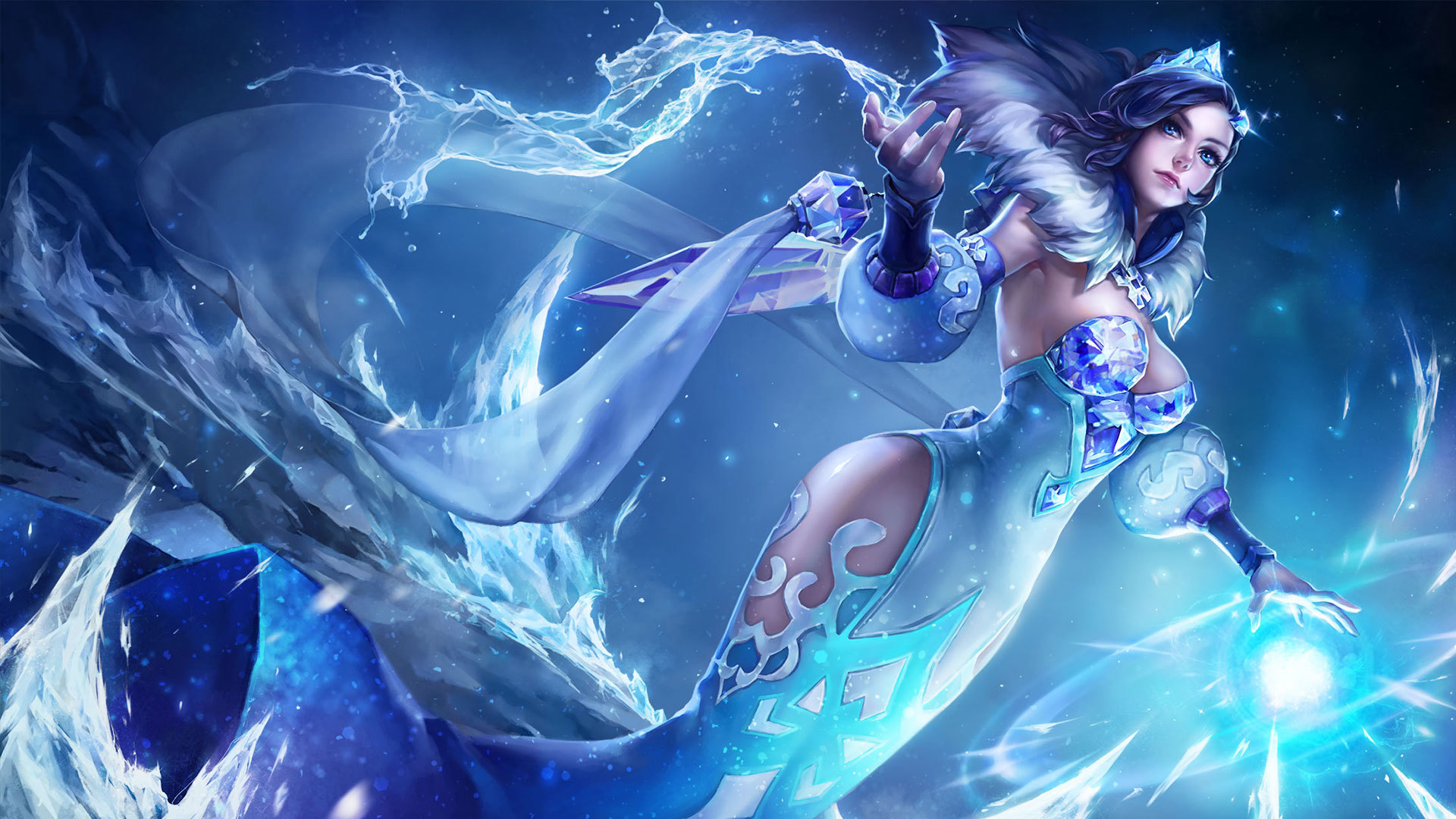 王者荣耀 甄姬 冰雪圆舞曲