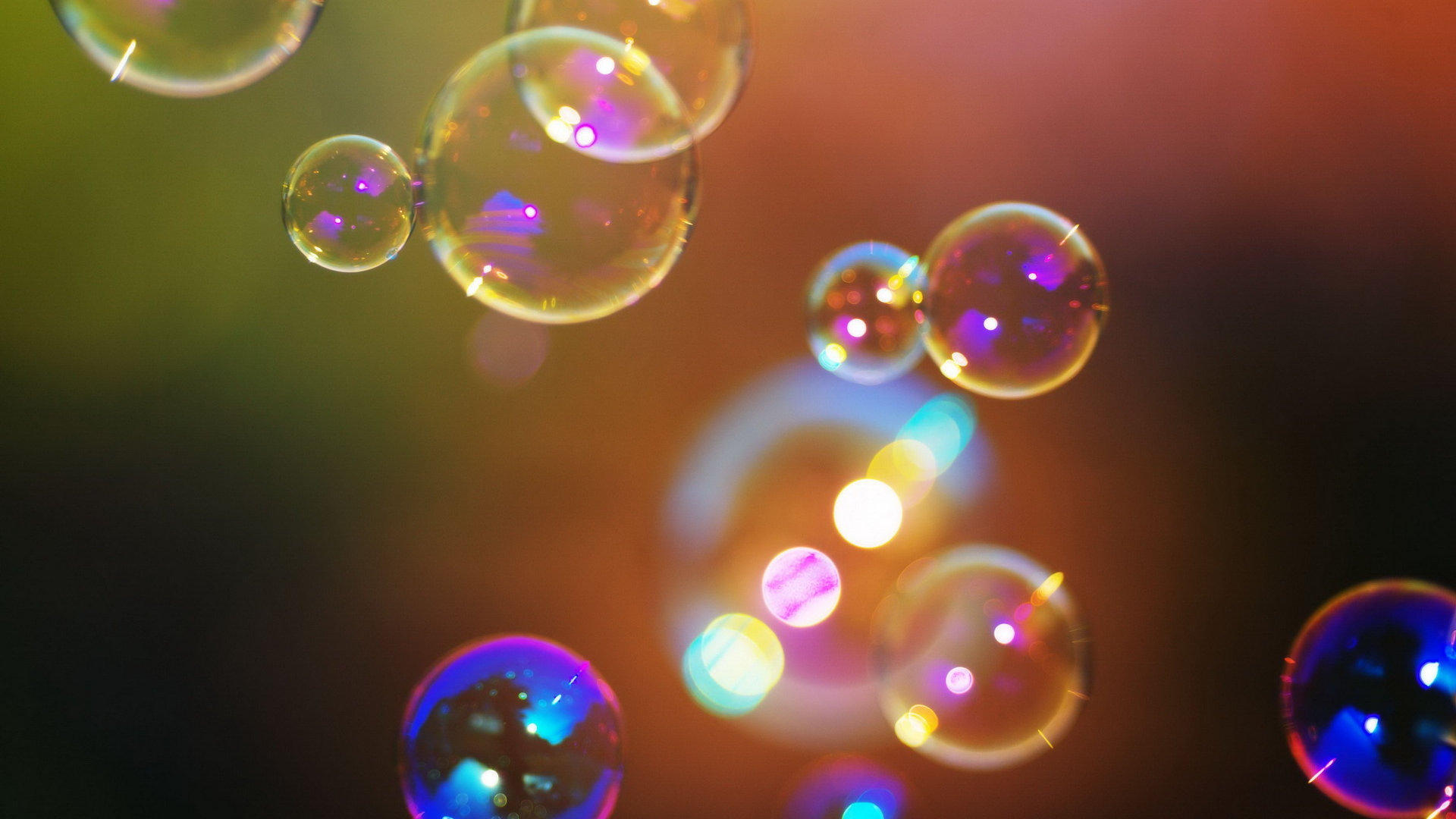 小清新 七彩泡沫 彩色泡沫 美丽