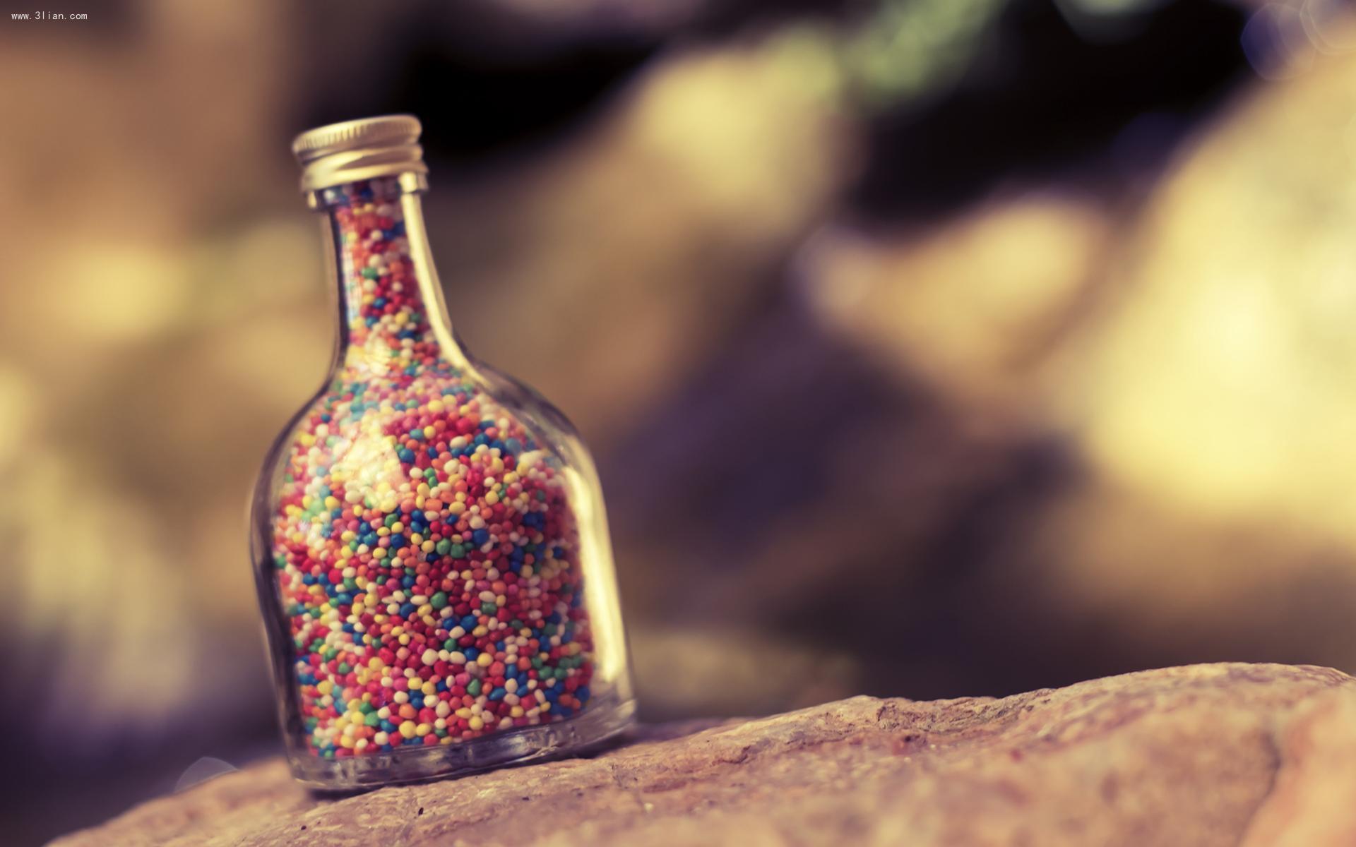 小清新 许愿瓶 可爱 宽屏