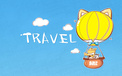 动漫 皮揣子猫 旅行 儿童桌面专用