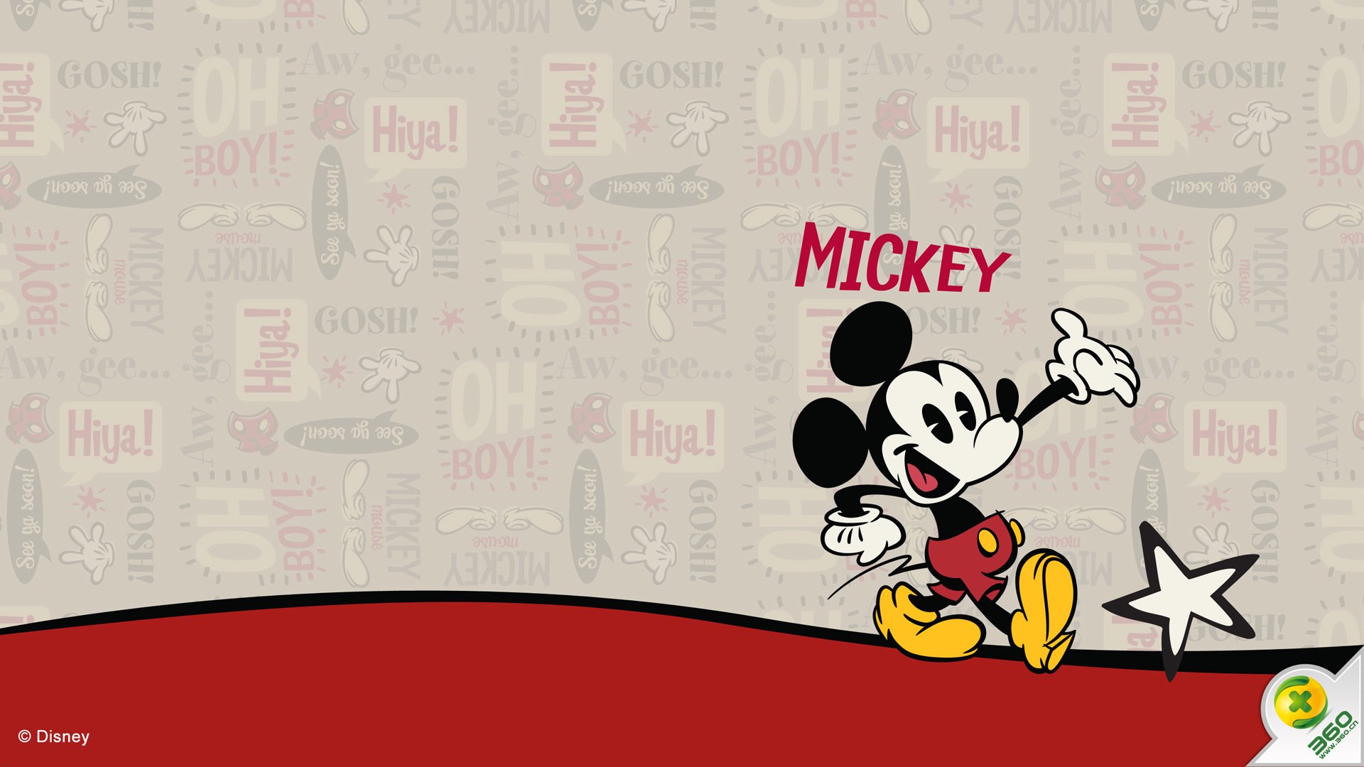 动漫卡通 手绘 动画 迪士尼米奇 儿童桌面专用