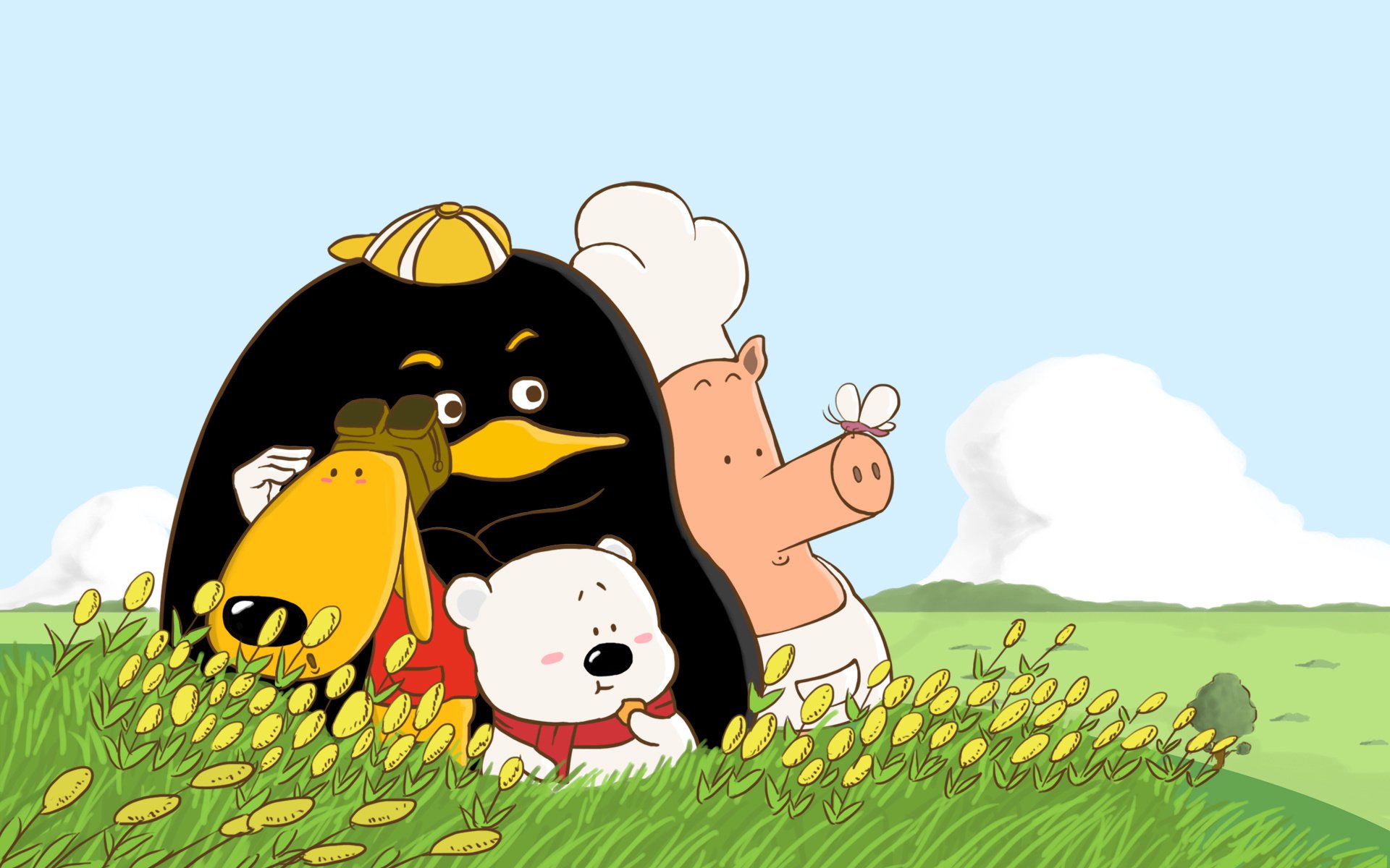 动漫卡通 手绘 动画 小囧熊 儿童桌面专用