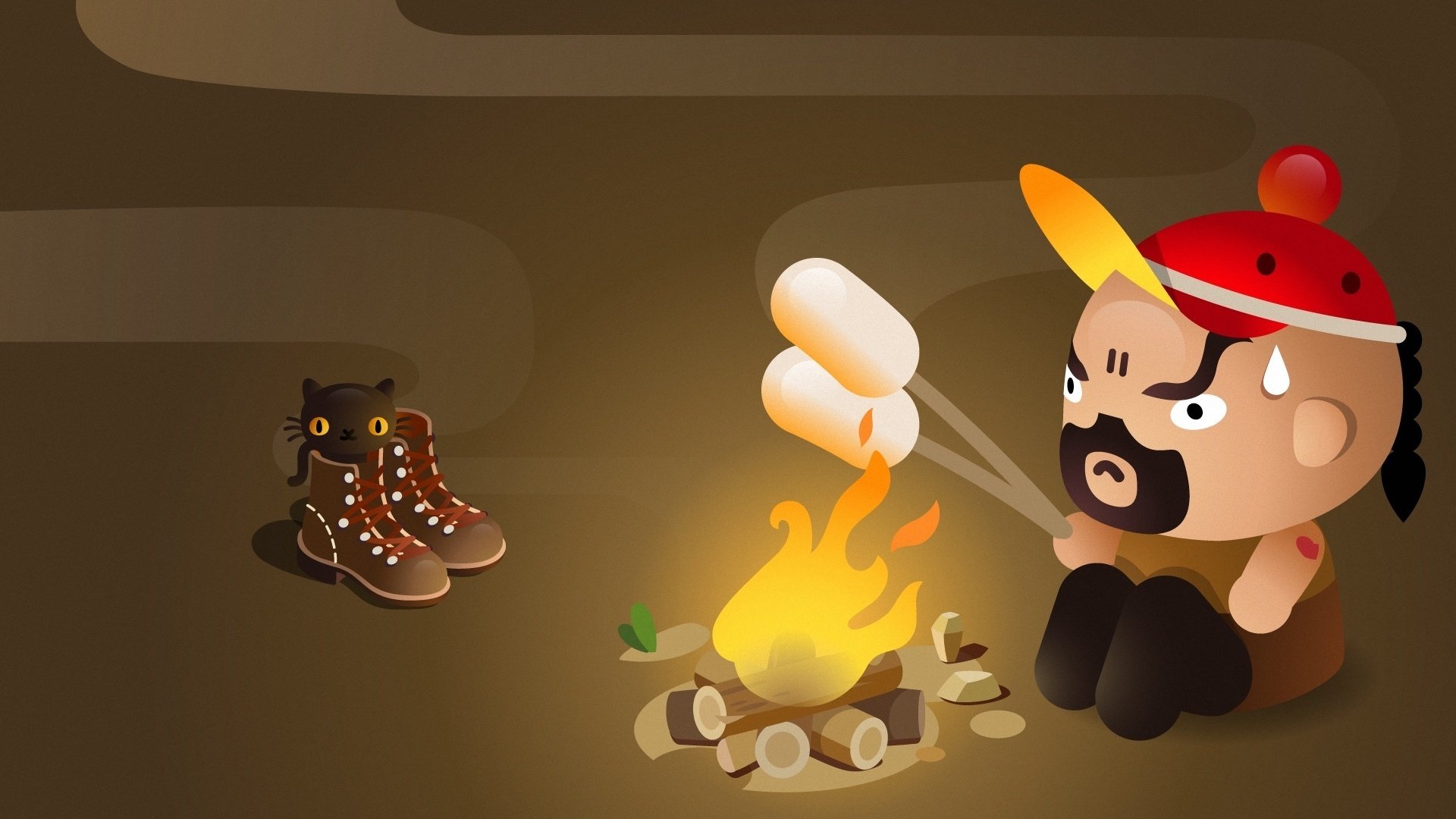 动漫 卡通 pucca 中国娃娃 可爱 儿童桌面专用