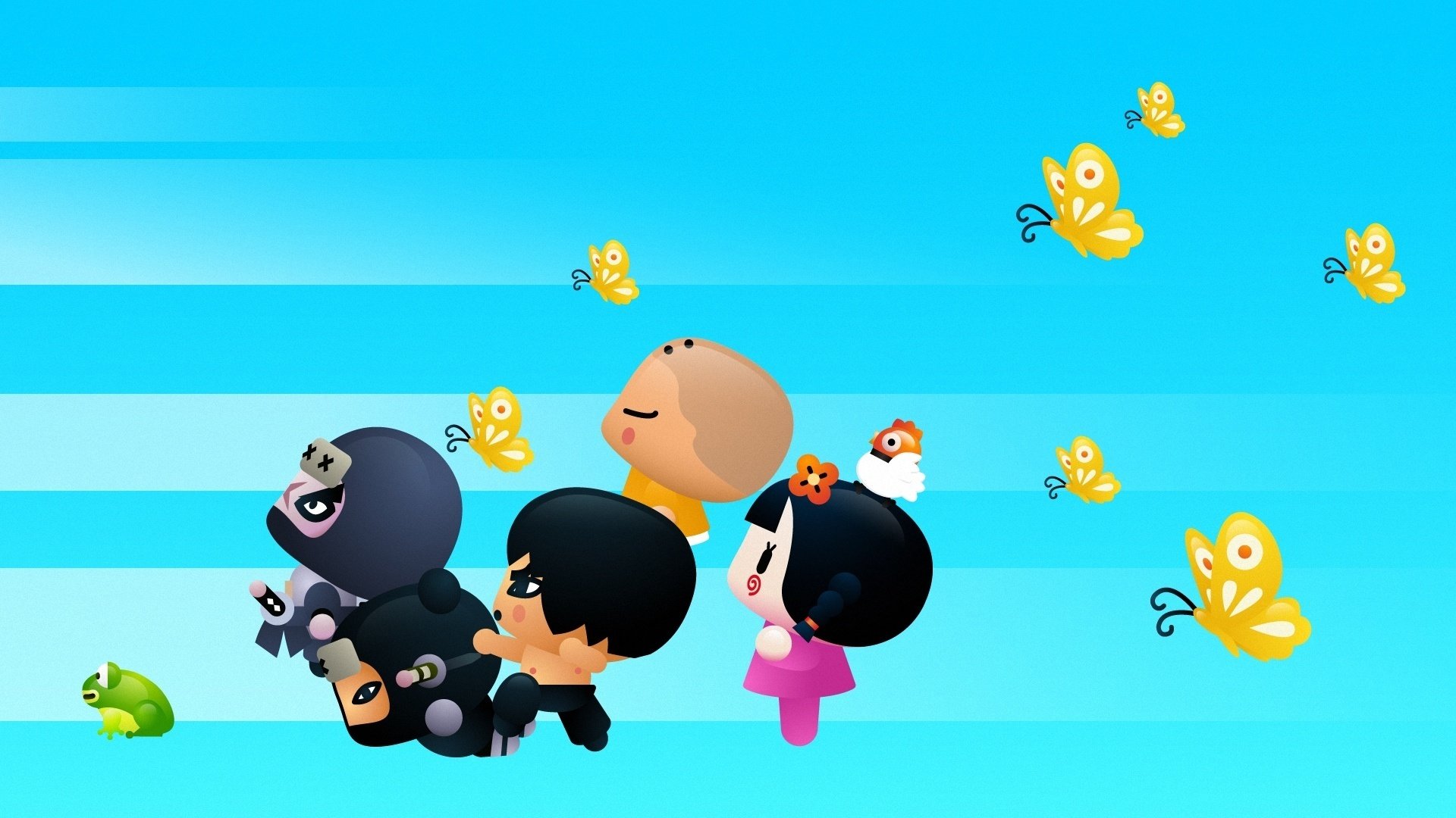 动漫 卡通 pucca 中国娃娃 可爱 儿童桌面专用