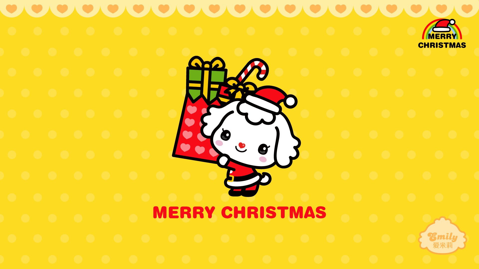 动漫 可爱 动画 手绘 圣诞节 爱米莉 儿童桌面专用