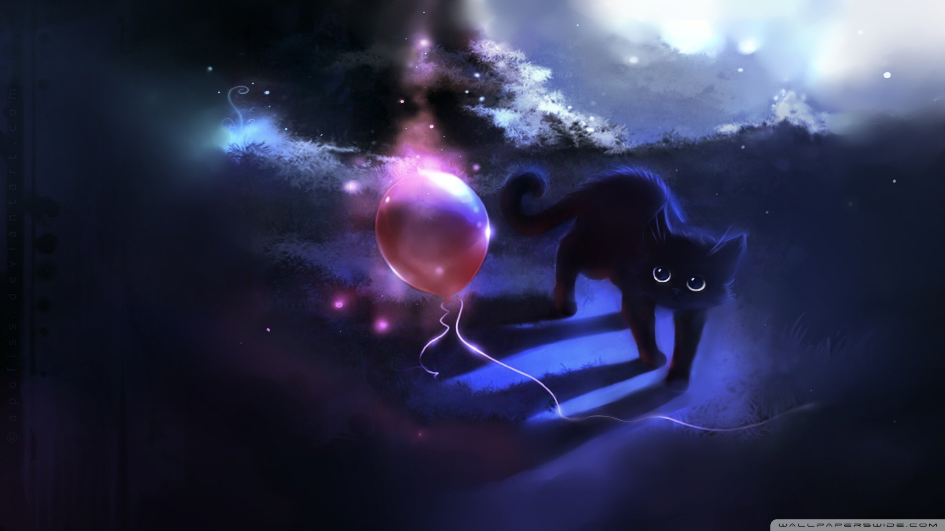 炫酷 特效 视觉艺术 设计 水彩 趣味猫