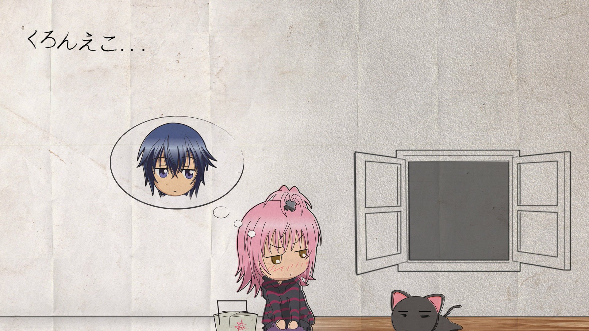 动漫 卡通 手绘 女孩 可爱 萌 治愈