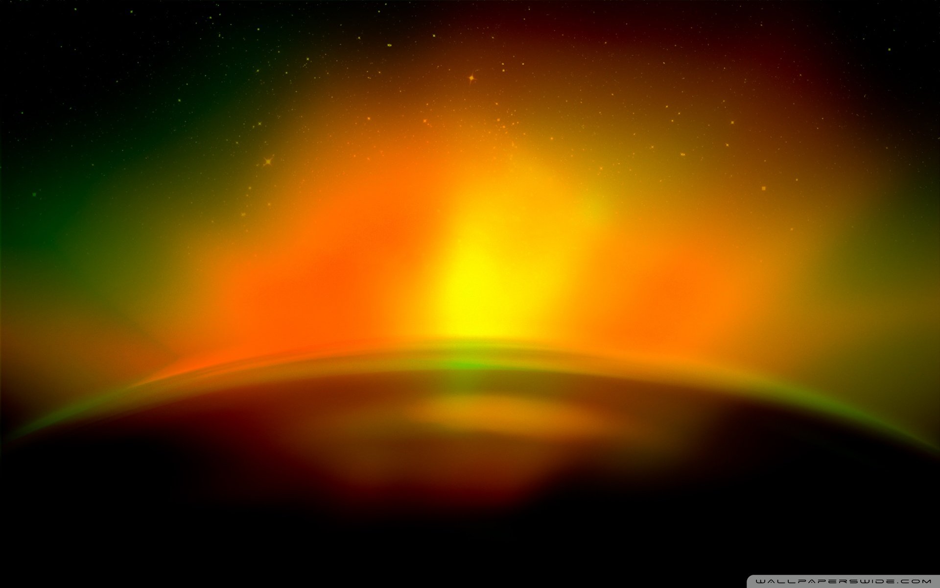 大自然 神奇 奇迹 极光 绚丽 意境  绿色 世界尽头的绚烂之美