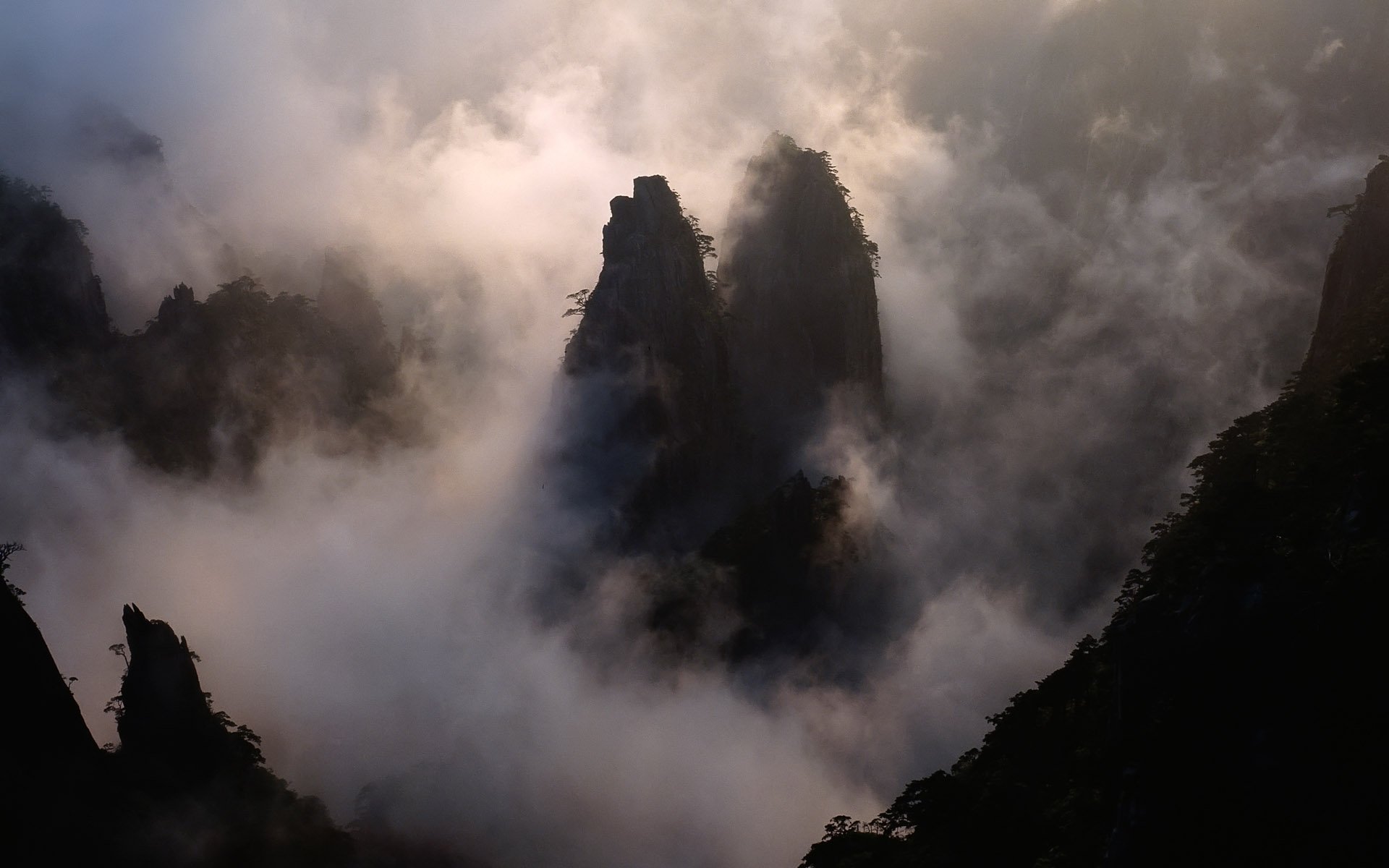 心静者高 风景 云雾 唯美 意境 古风