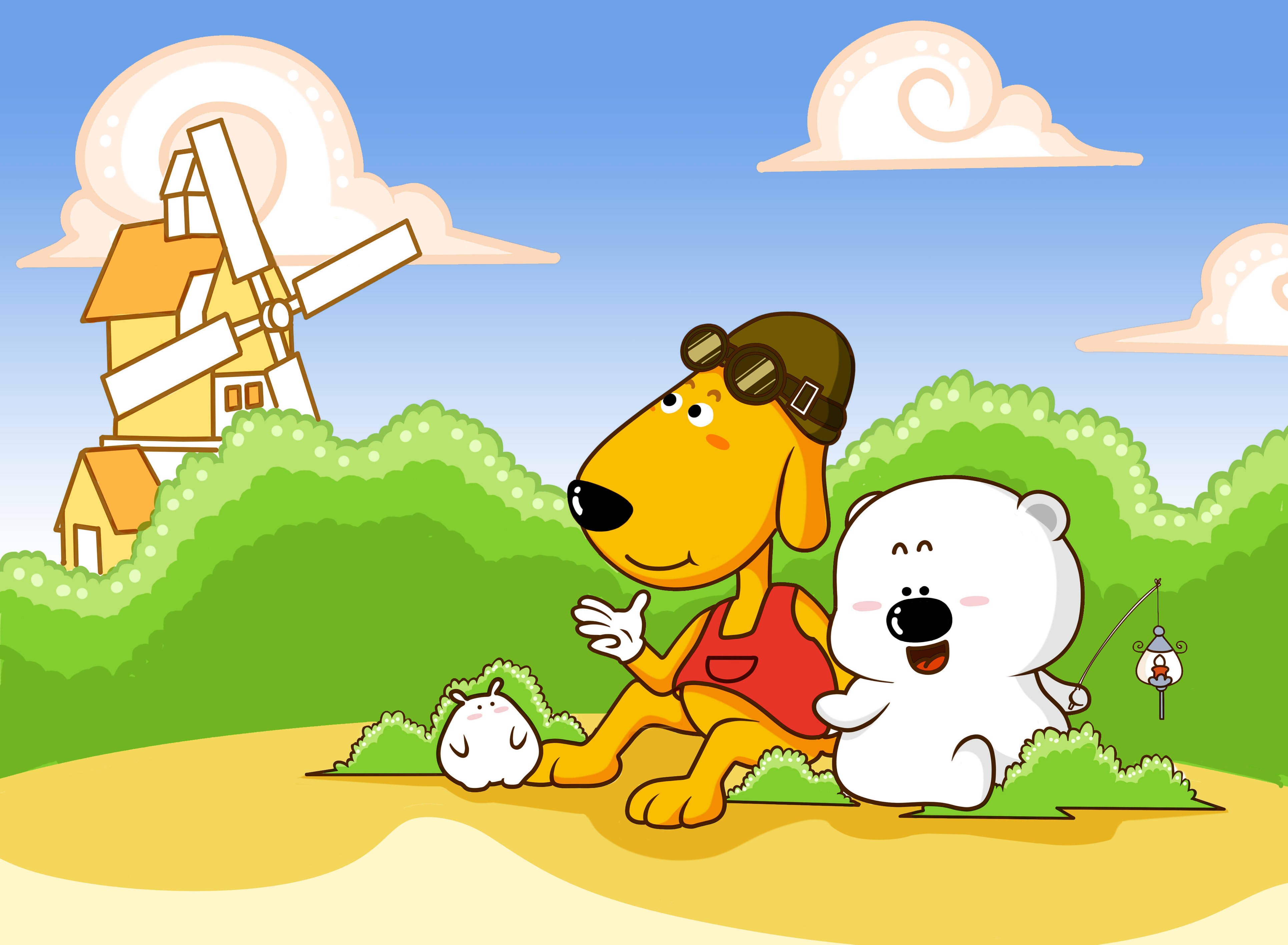 动漫卡通 小囧熊 手绘