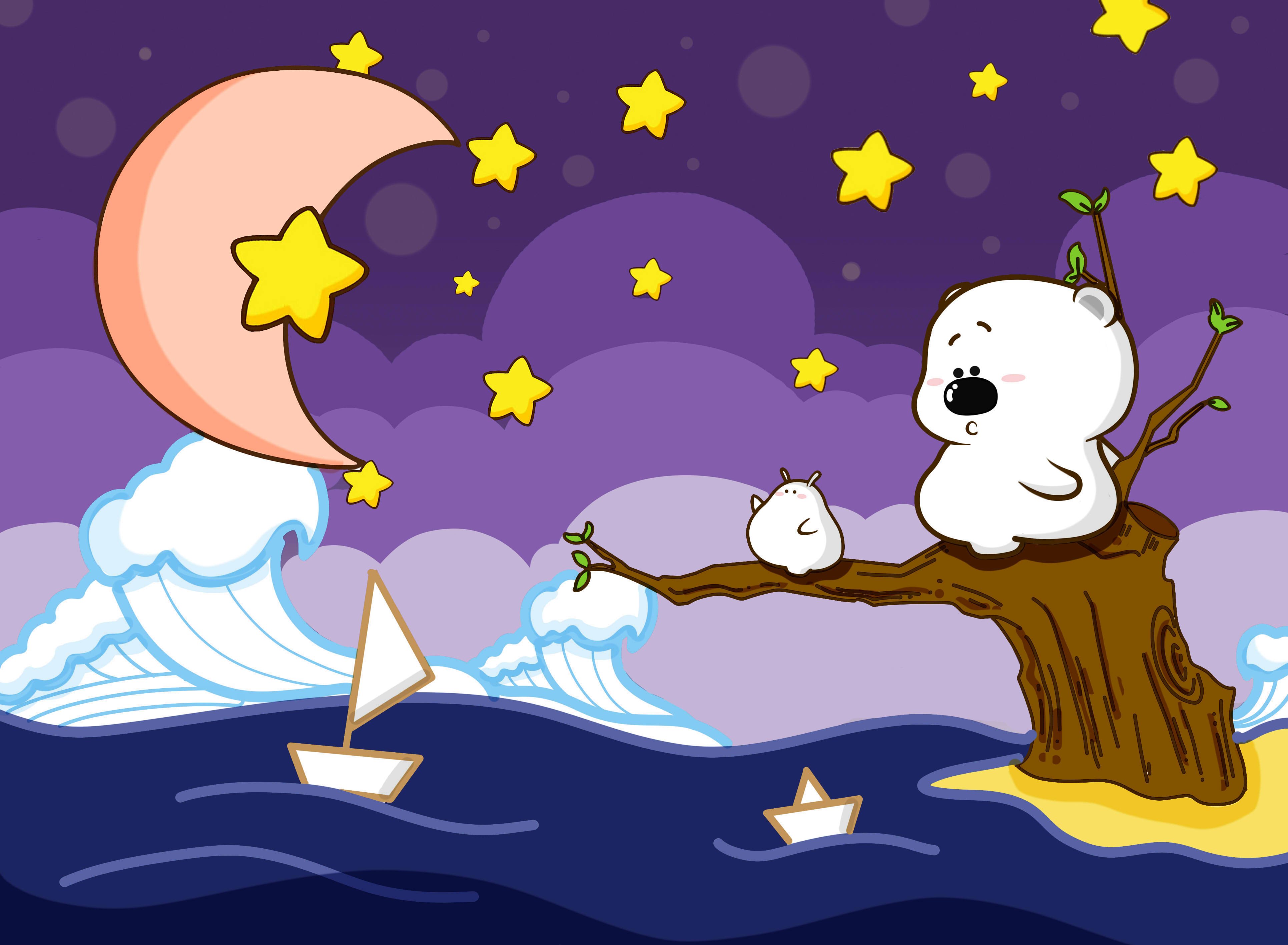 动漫卡通 小囧熊 手绘