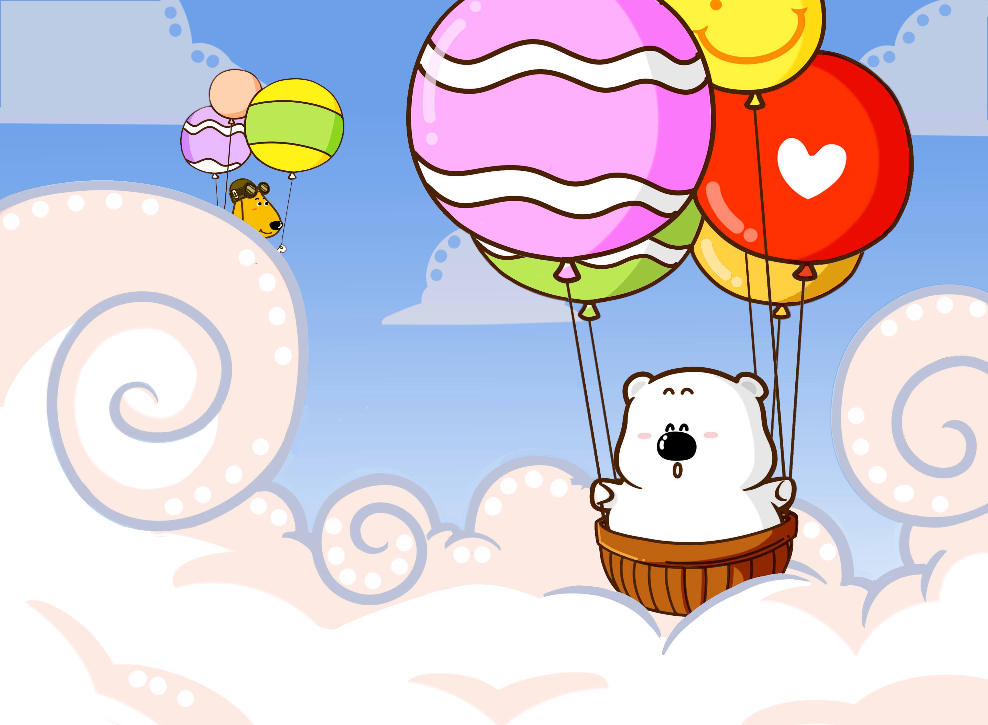 动漫卡通 小囧熊 手绘