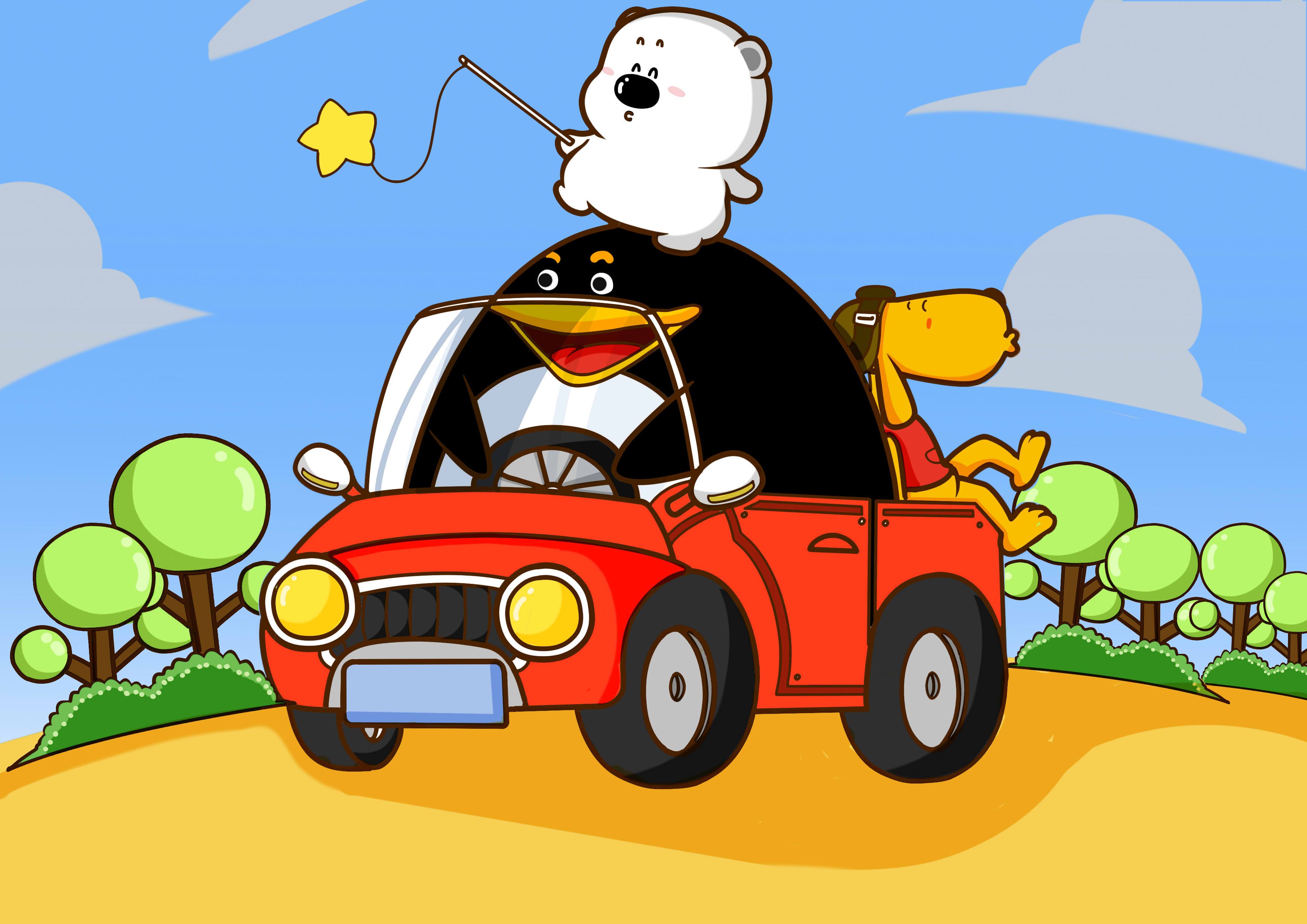 动漫卡通 小囧熊 手绘