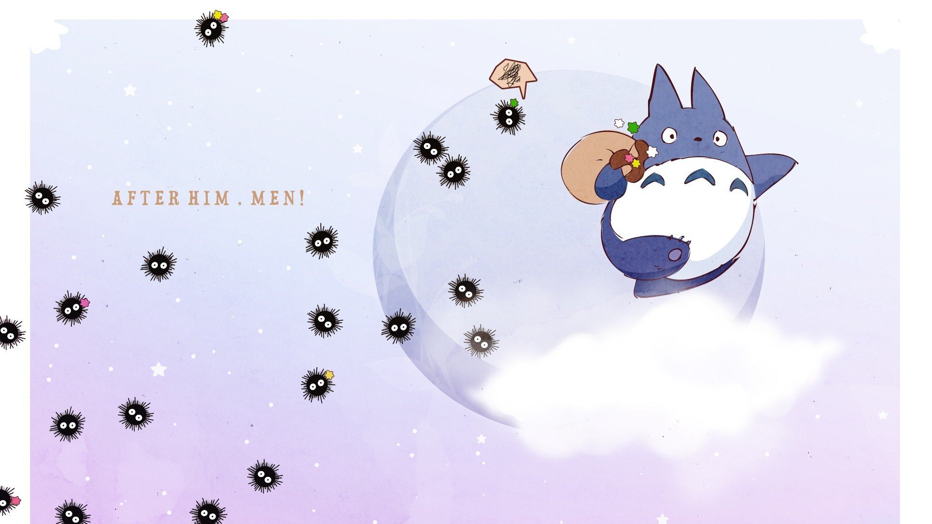 动漫 手绘 龙猫