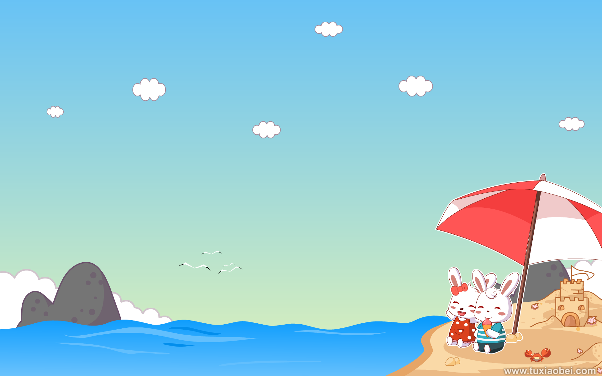 动漫 手绘 兔小贝