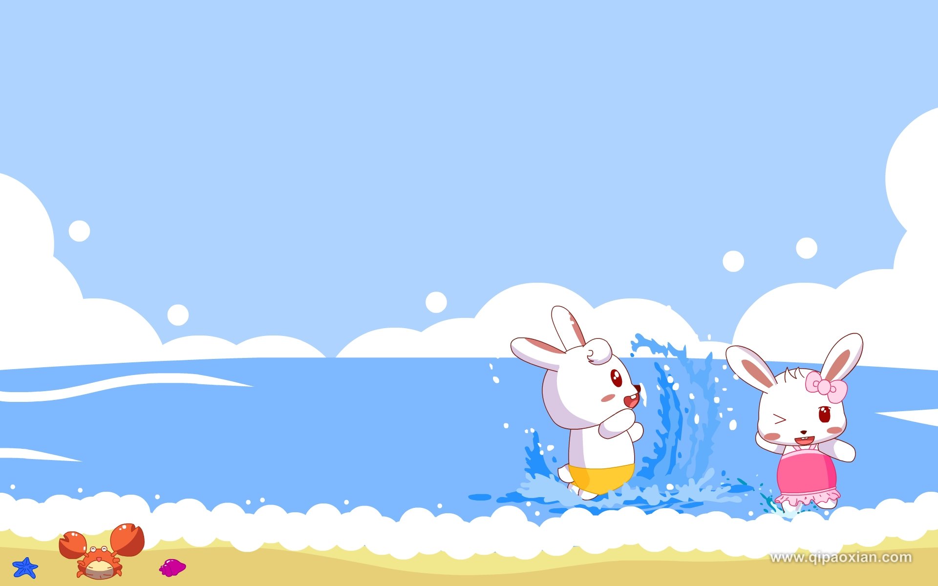 动漫 手绘 兔小贝