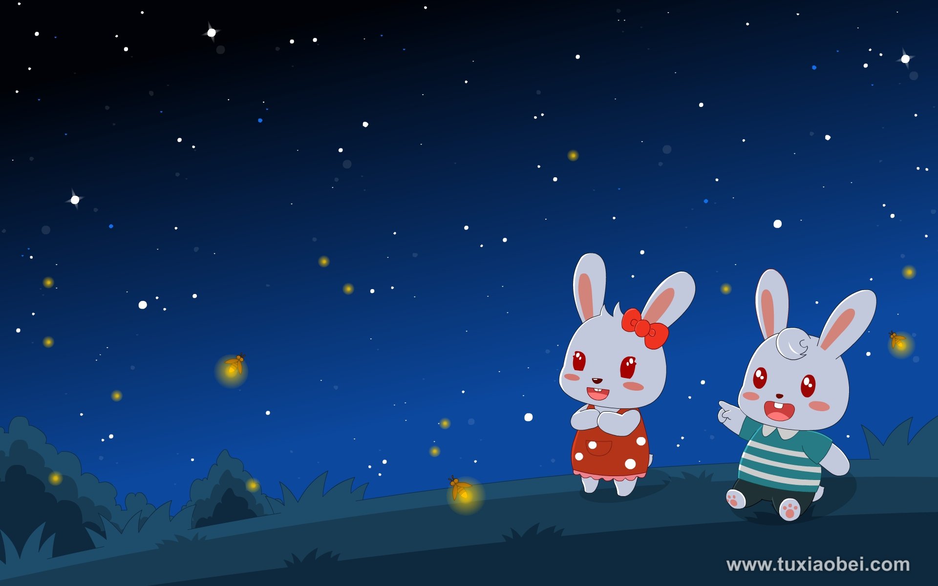 动漫 手绘 兔小贝