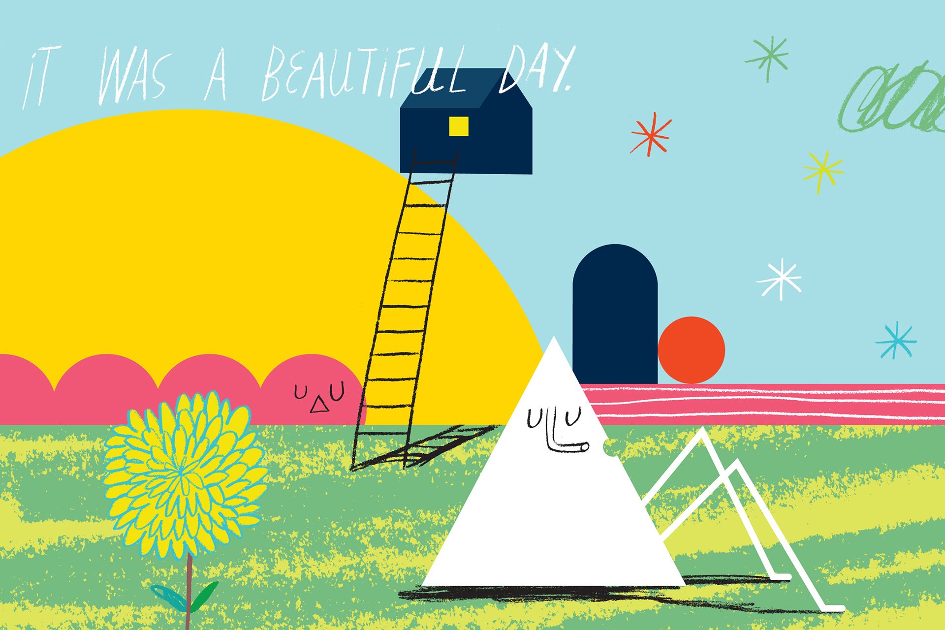 漫画 卡通 手绘 可爱 房子