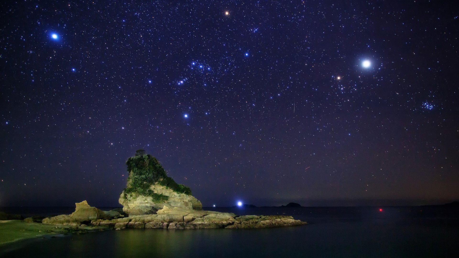 风景 夜晚 繁星 星星 夜景