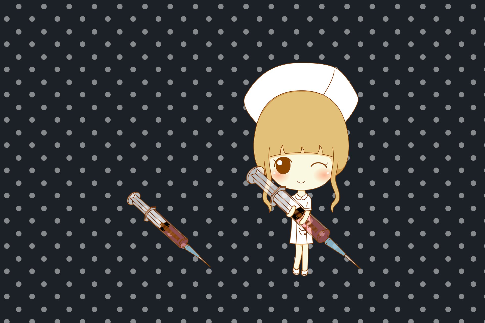 鬼鬼 鬼小妞 可爱 手绘 卡通 女孩 清新