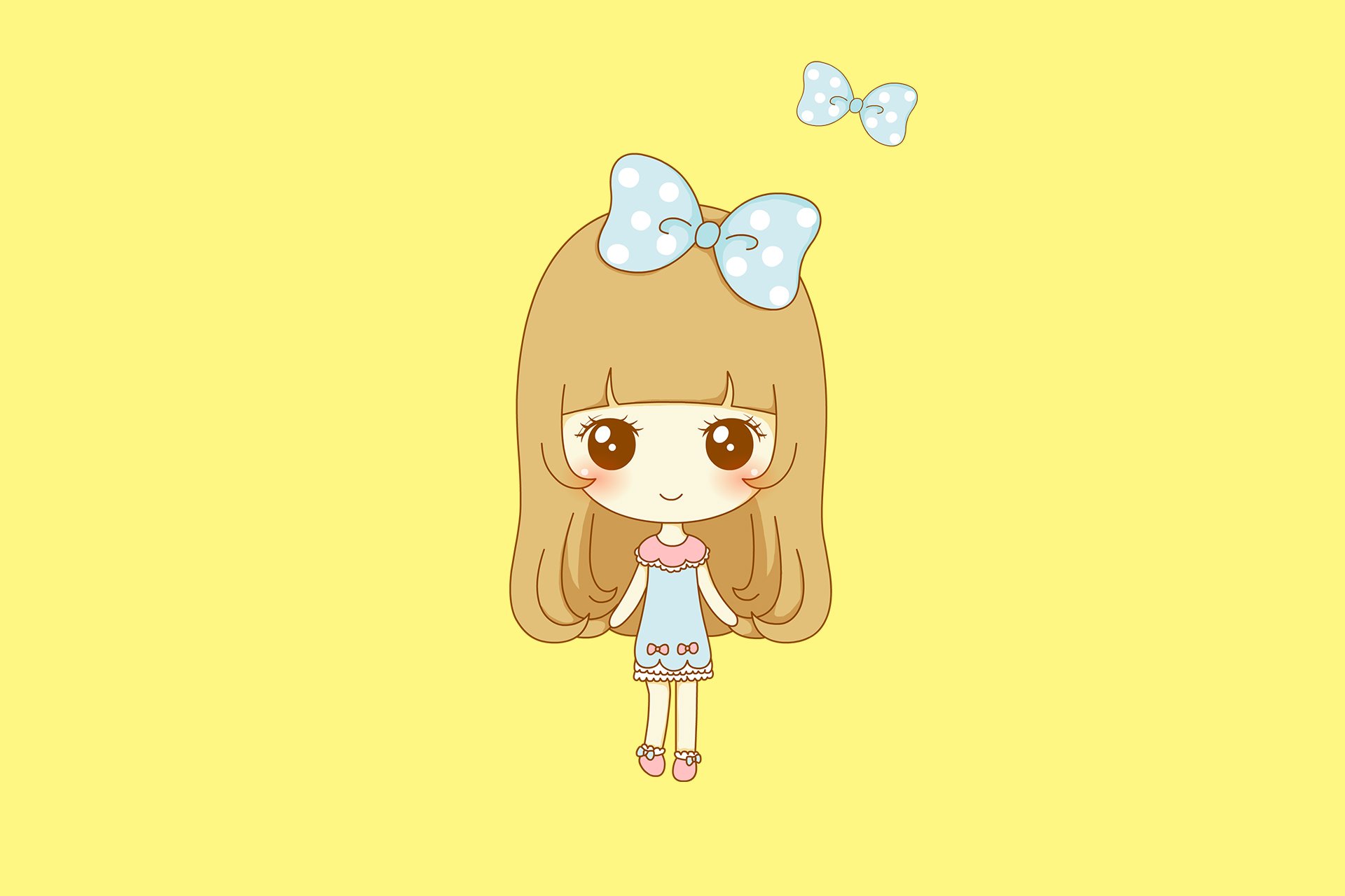 鬼鬼 鬼小妞 可爱 手绘 卡通 女孩 清新