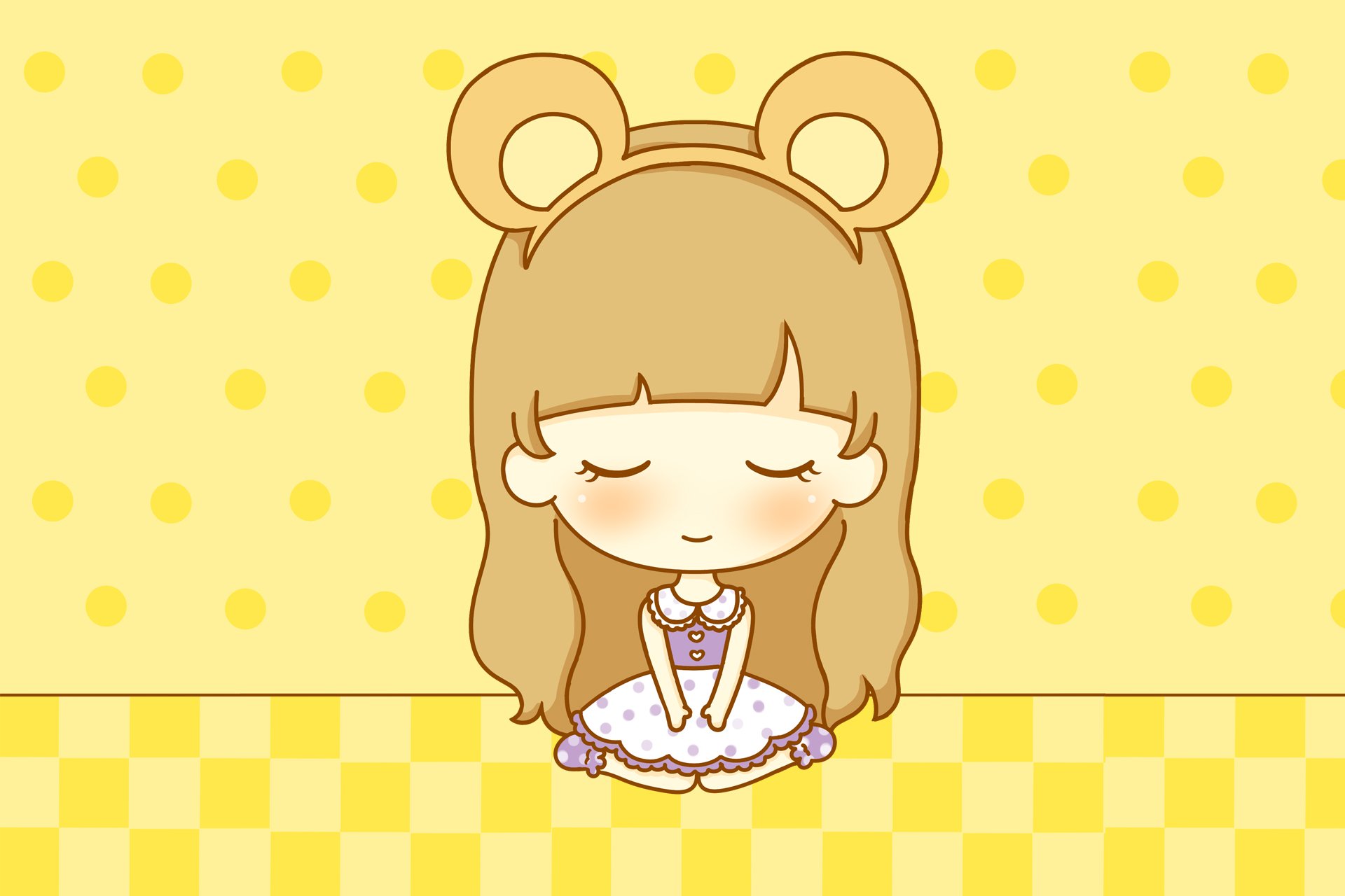 鬼鬼 鬼小妞 可爱 手绘 卡通 女孩 清新