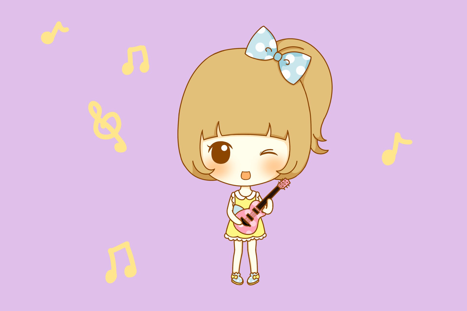 鬼鬼 鬼小妞 可爱 手绘 卡通 女孩 清新