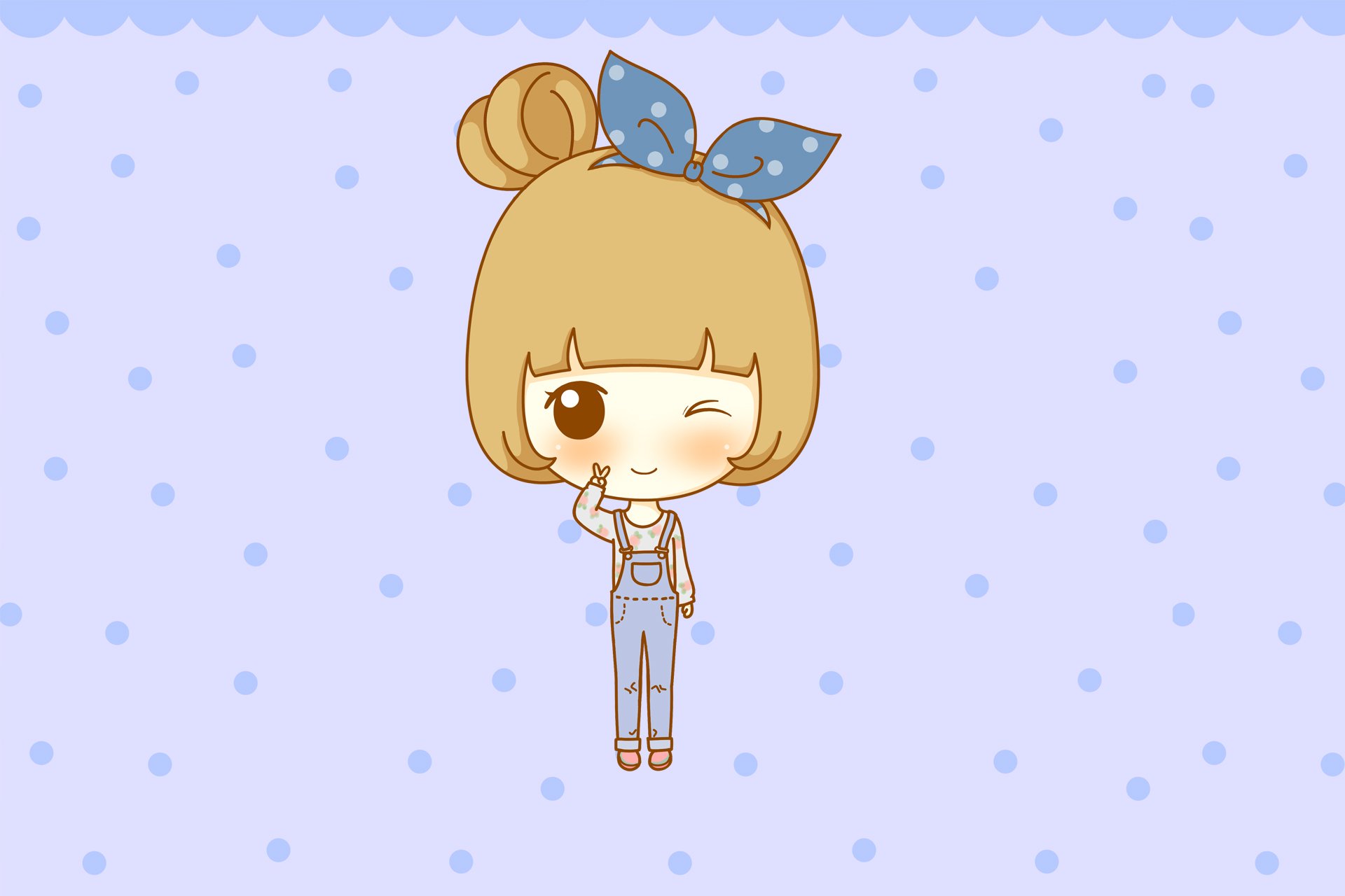 鬼鬼 鬼小妞 可爱 手绘 卡通 女孩 清新