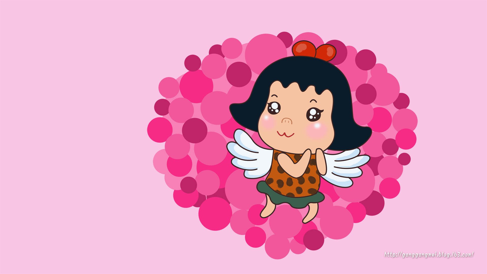 卡通 手绘 岗岗妹