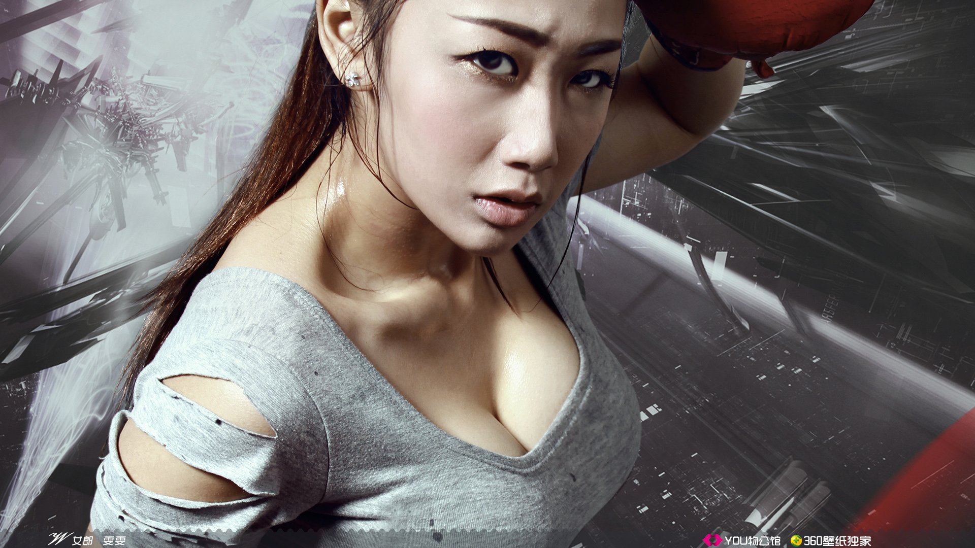 YOU物公馆  @YOU物公馆官博 美女 YOU物馆 足球宝贝 世界杯 W女郎 雯雯