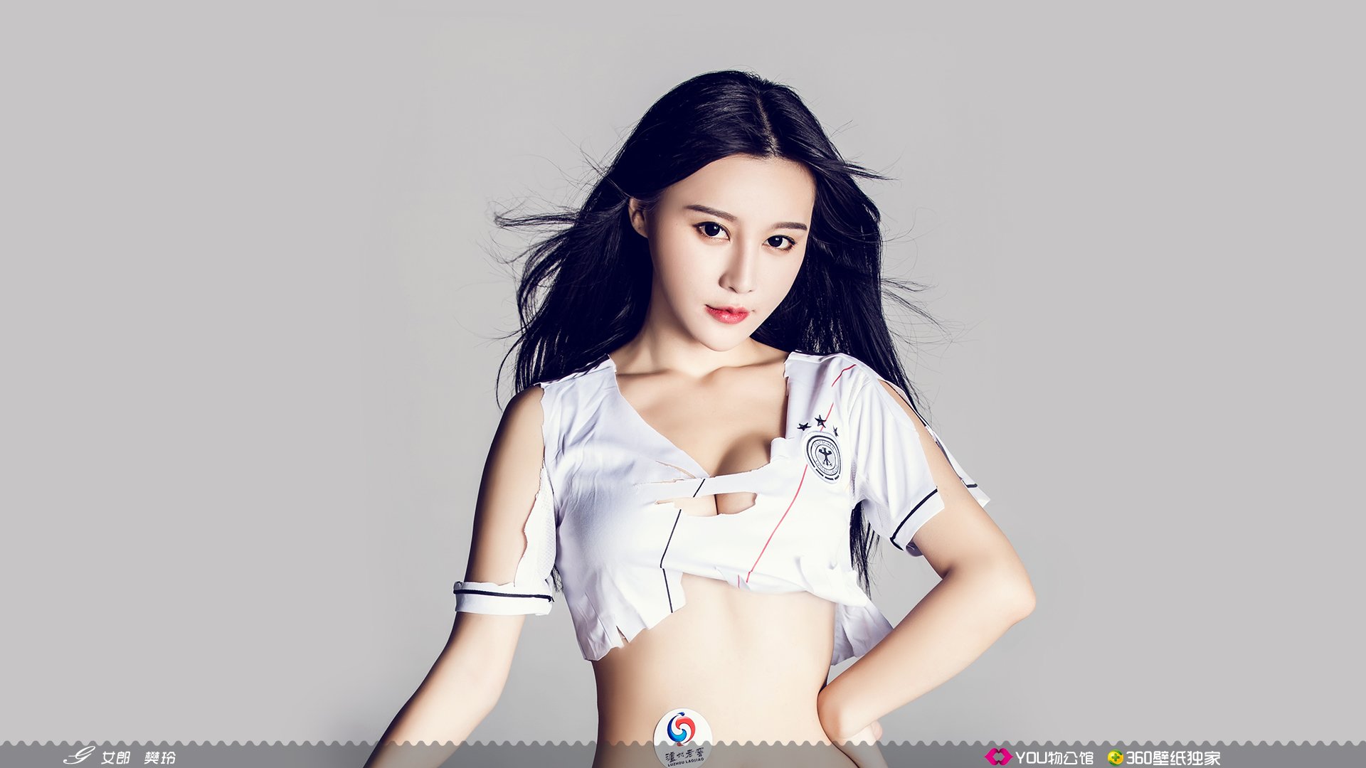 YOU物公馆  @YOU物公馆官博 美女 YOU物馆 足球宝贝 世界杯 德国队 G女郎 樊玲