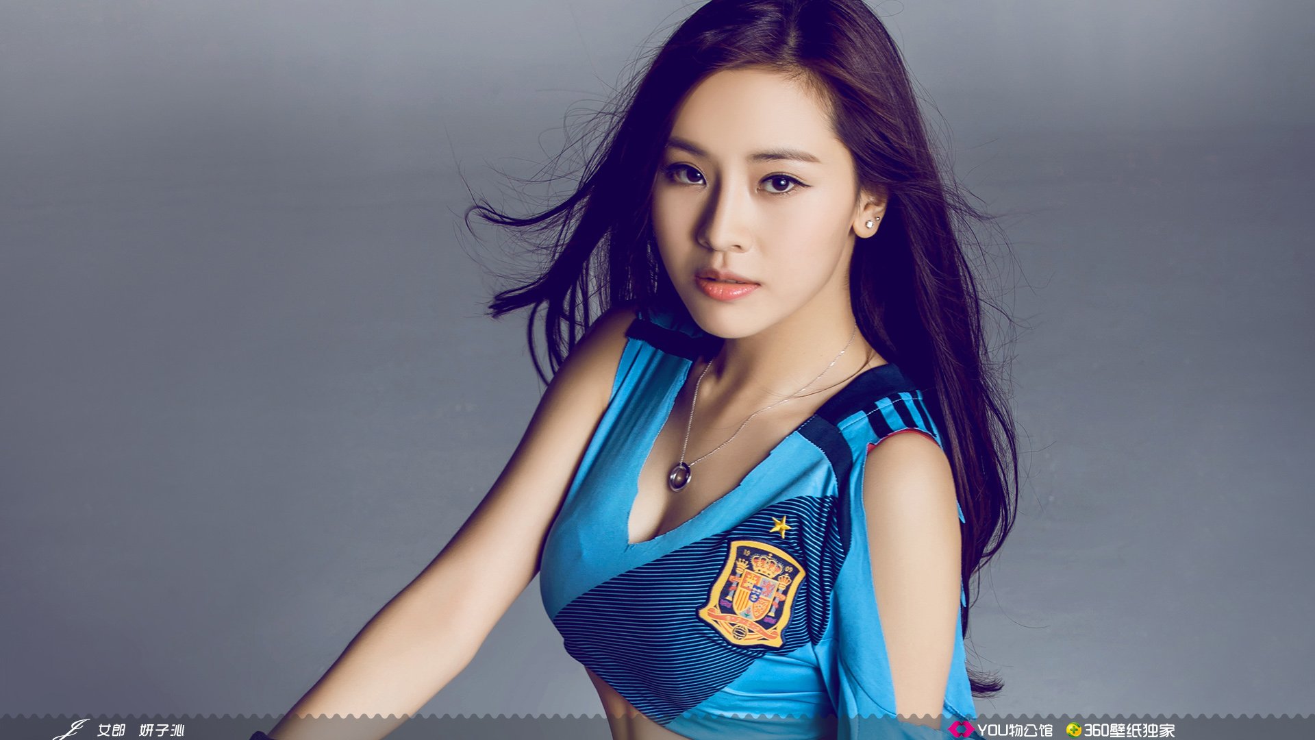 YOU物公馆  @YOU物公馆官博 美女 YOU物馆 足球宝贝 世界杯 西班牙队 J女郎 妍子沁
