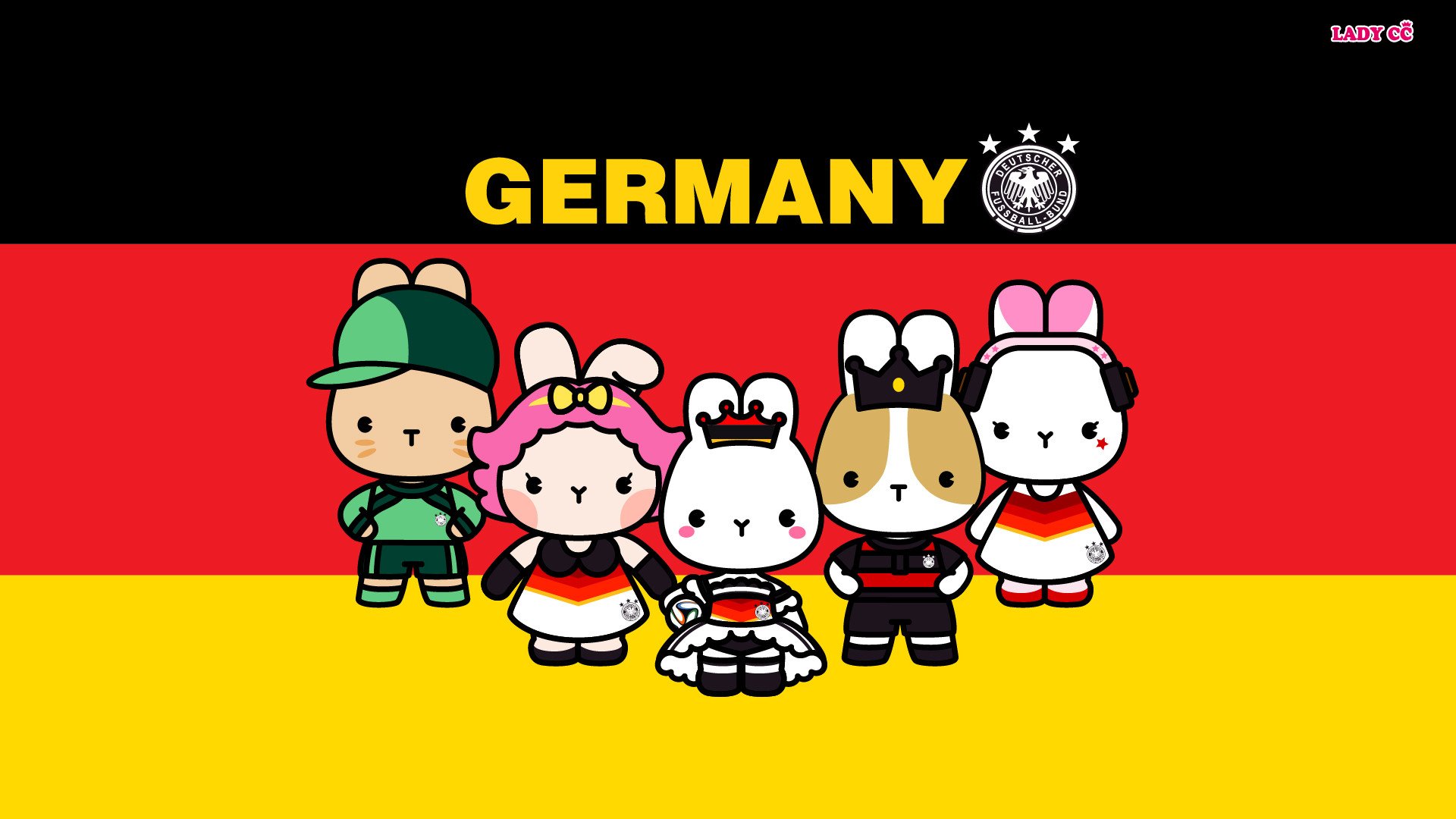 茜茜公主  世界杯 卡通 兔子 LADY CC LADYCC