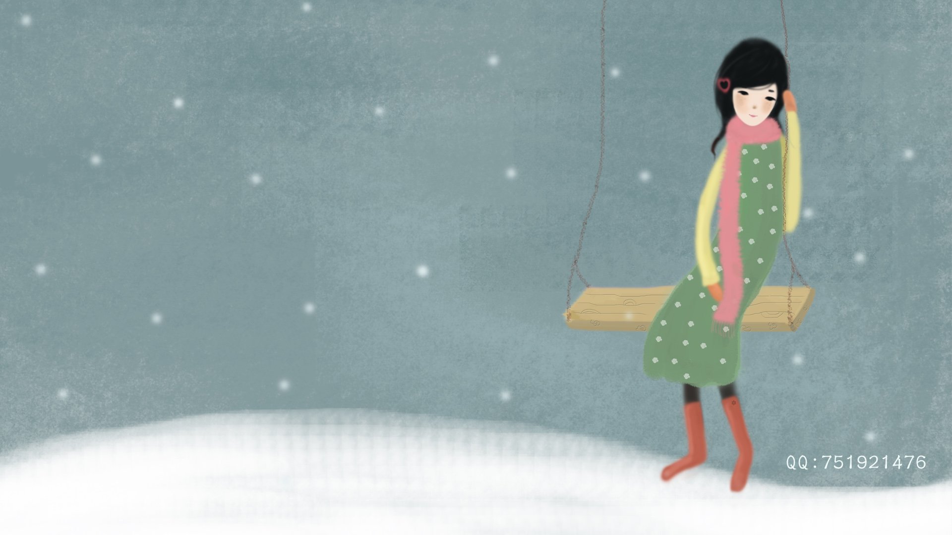 梦里飞插画 女孩 梦幻