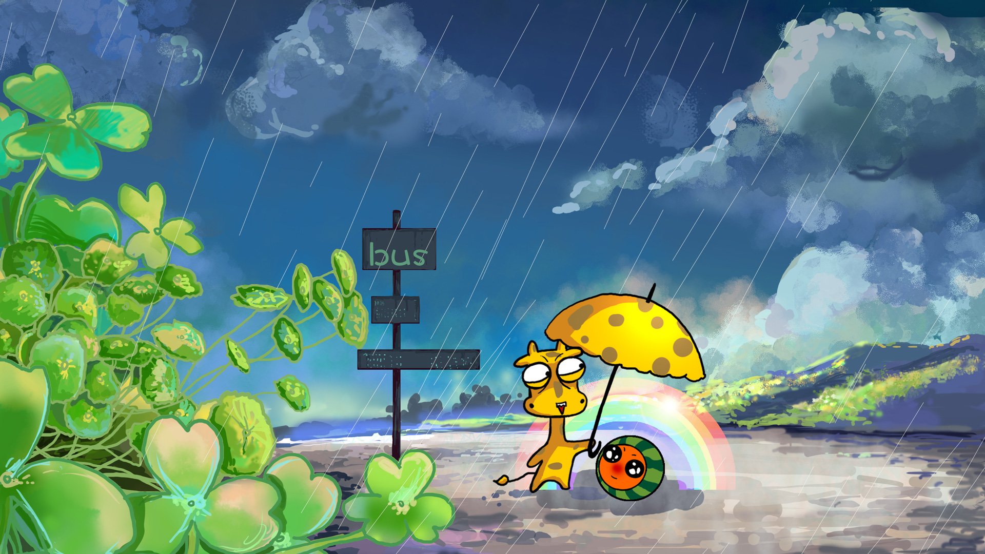 迷雾中的但丁 长颈鹿