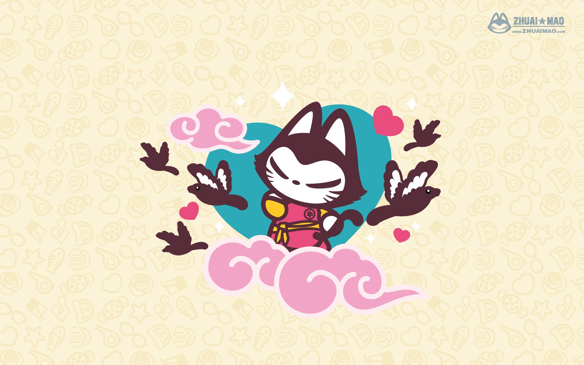 七夕 情人节 情侣 爱情 拽猫