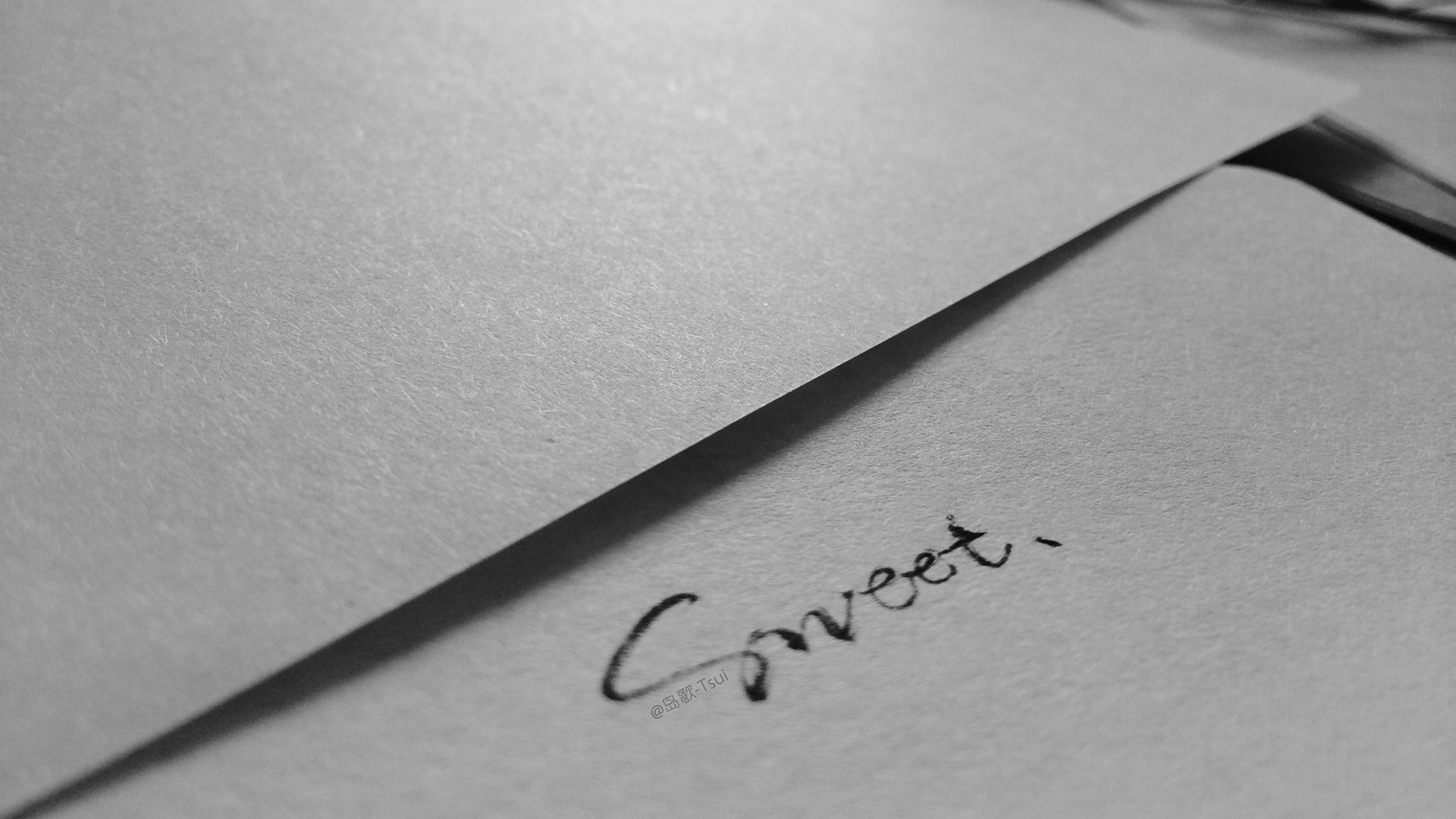 文字控 手写 岛歌 @岛歌-Tsui 文字