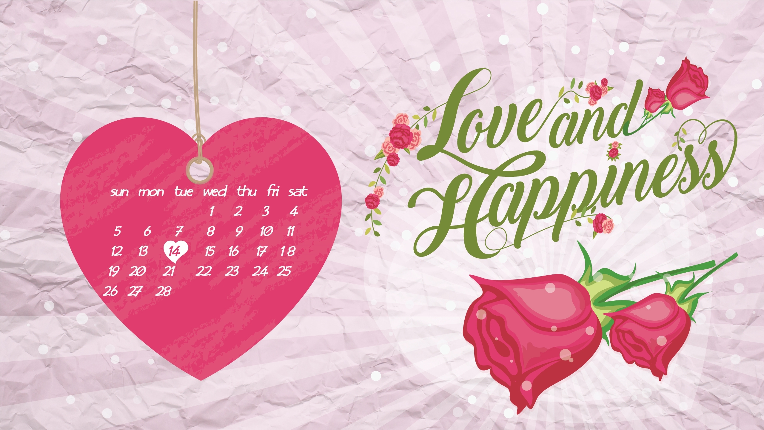 2月 情人节 玫瑰花 爱心