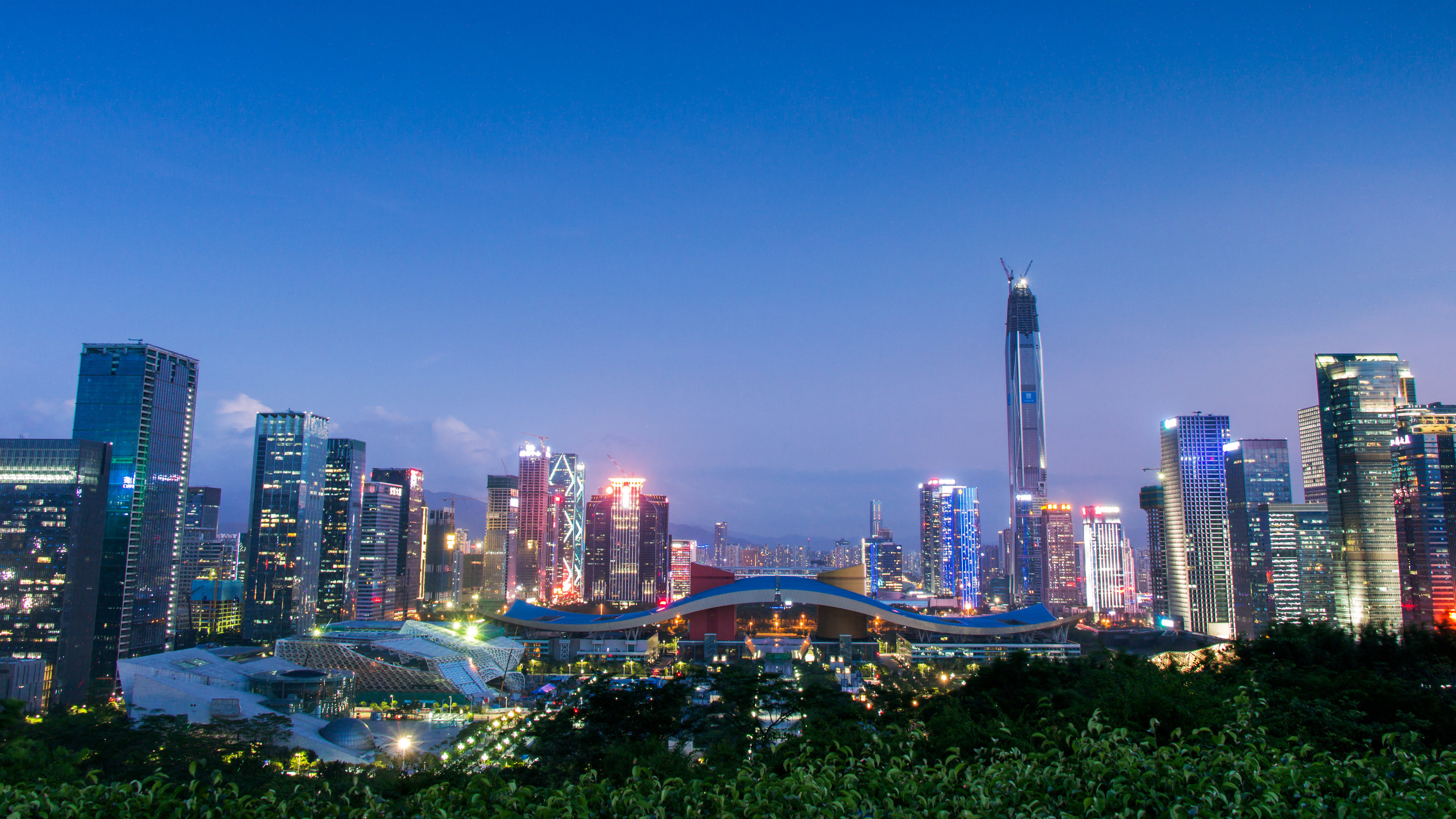 风景 城市夜景 广东 深圳 建筑 灯光