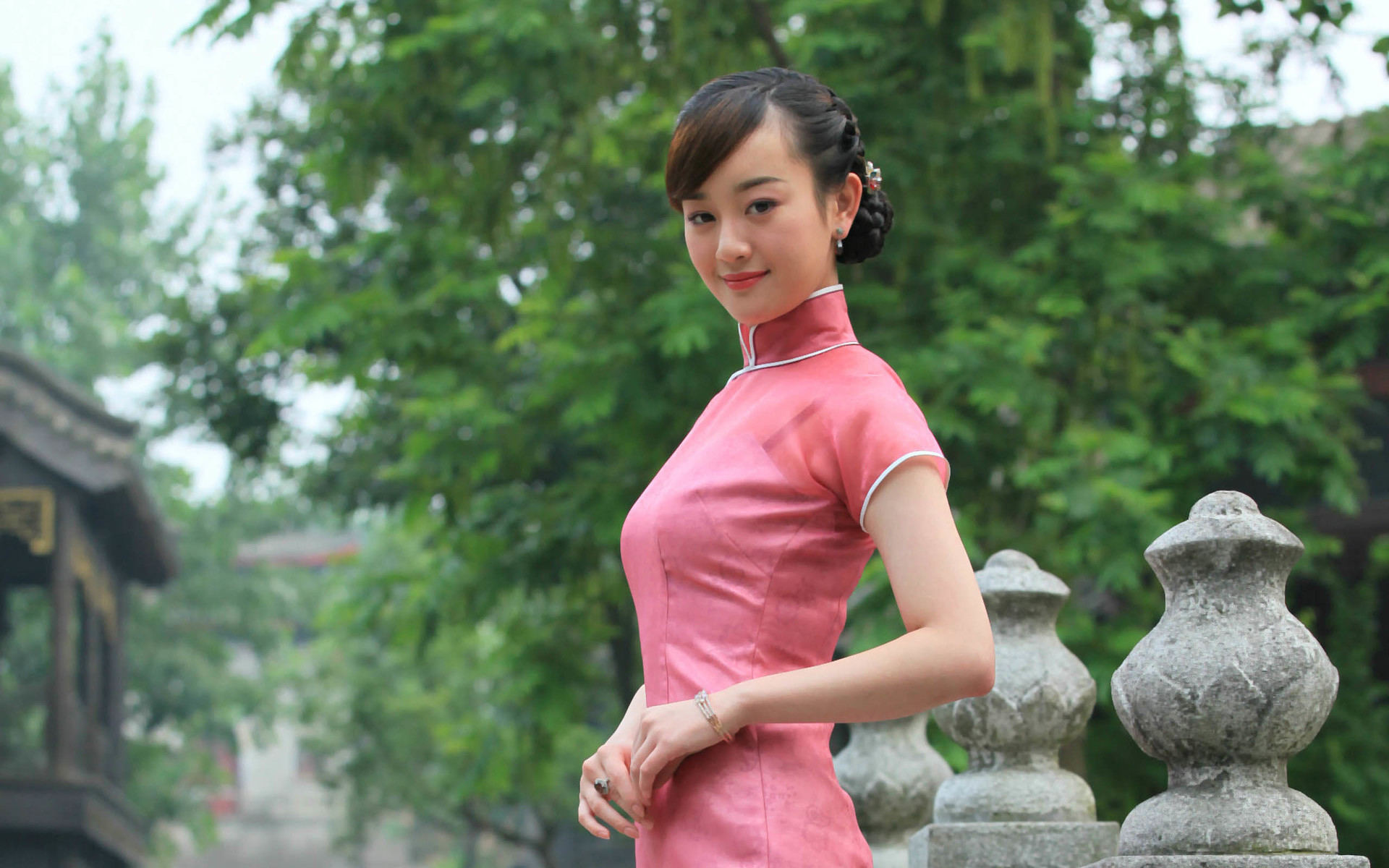 美女 文艺古风 旗袍