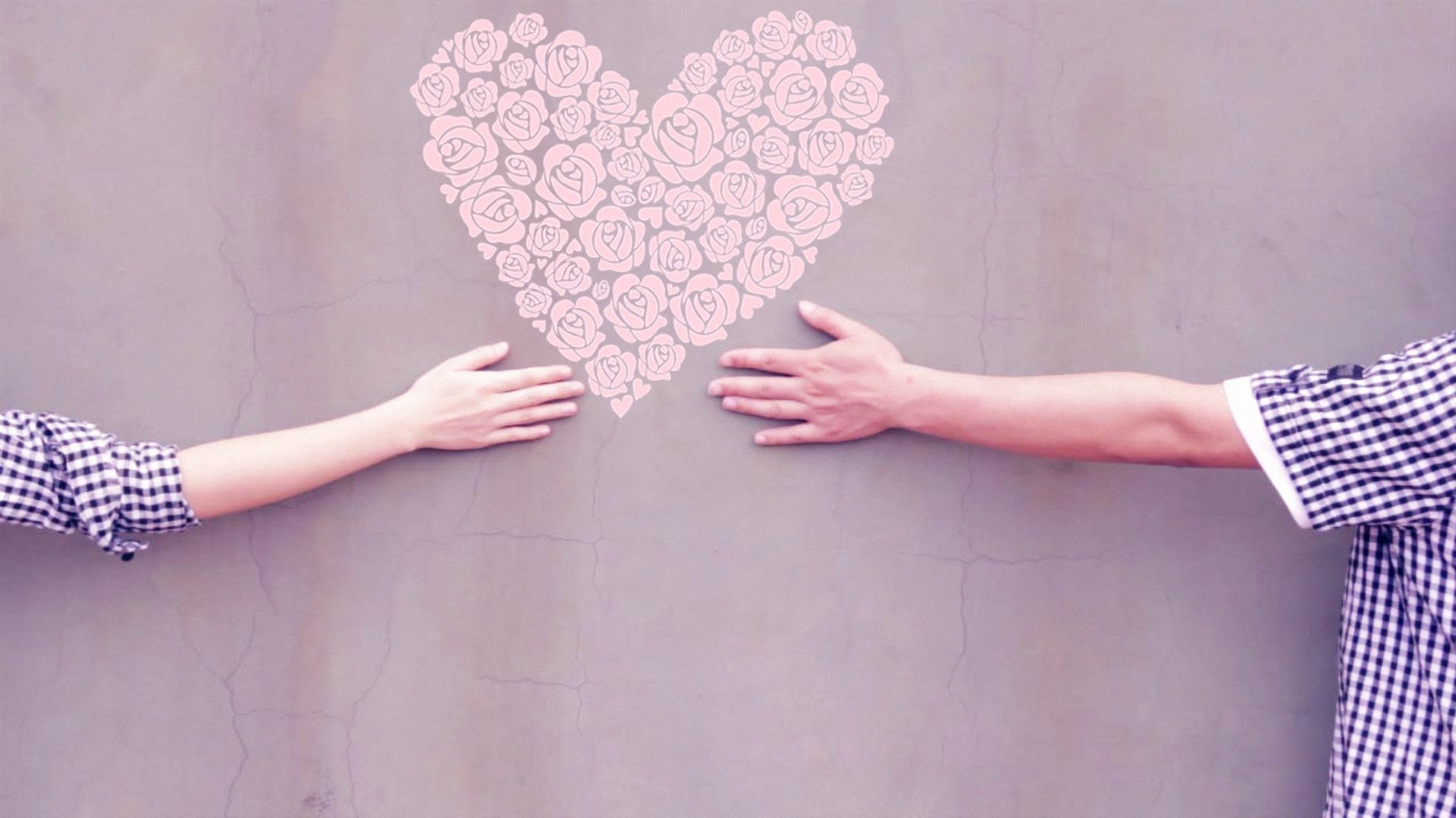 唯美温馨  心心相映 爱心