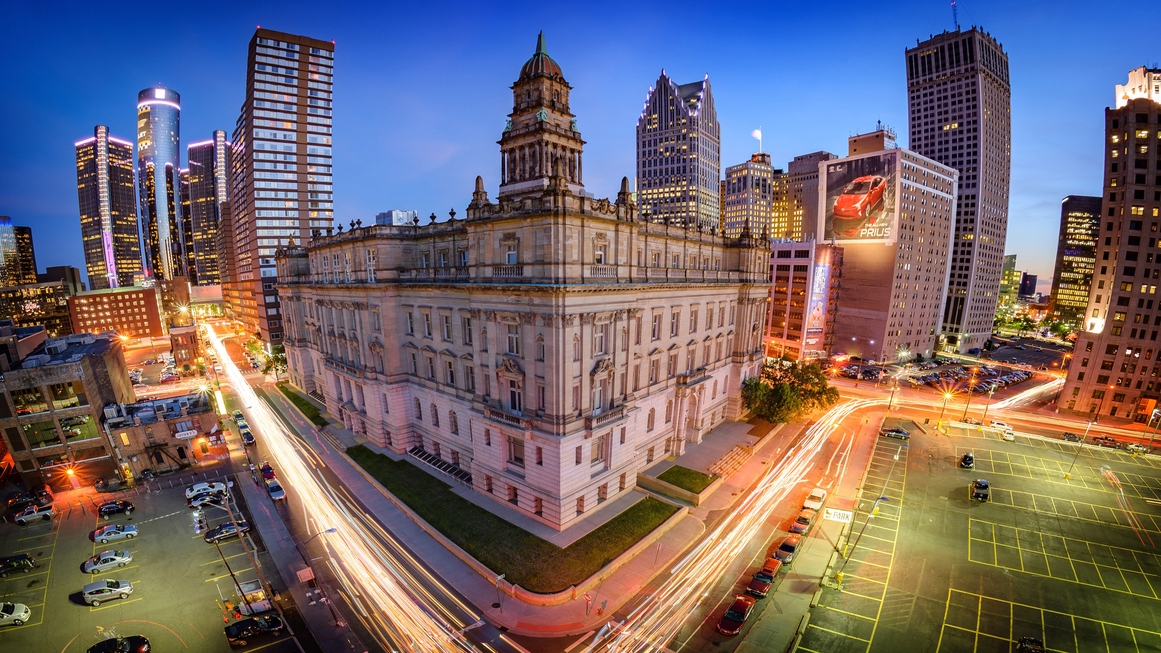 4K 风景 城市夜景 建筑 灯光 摄影