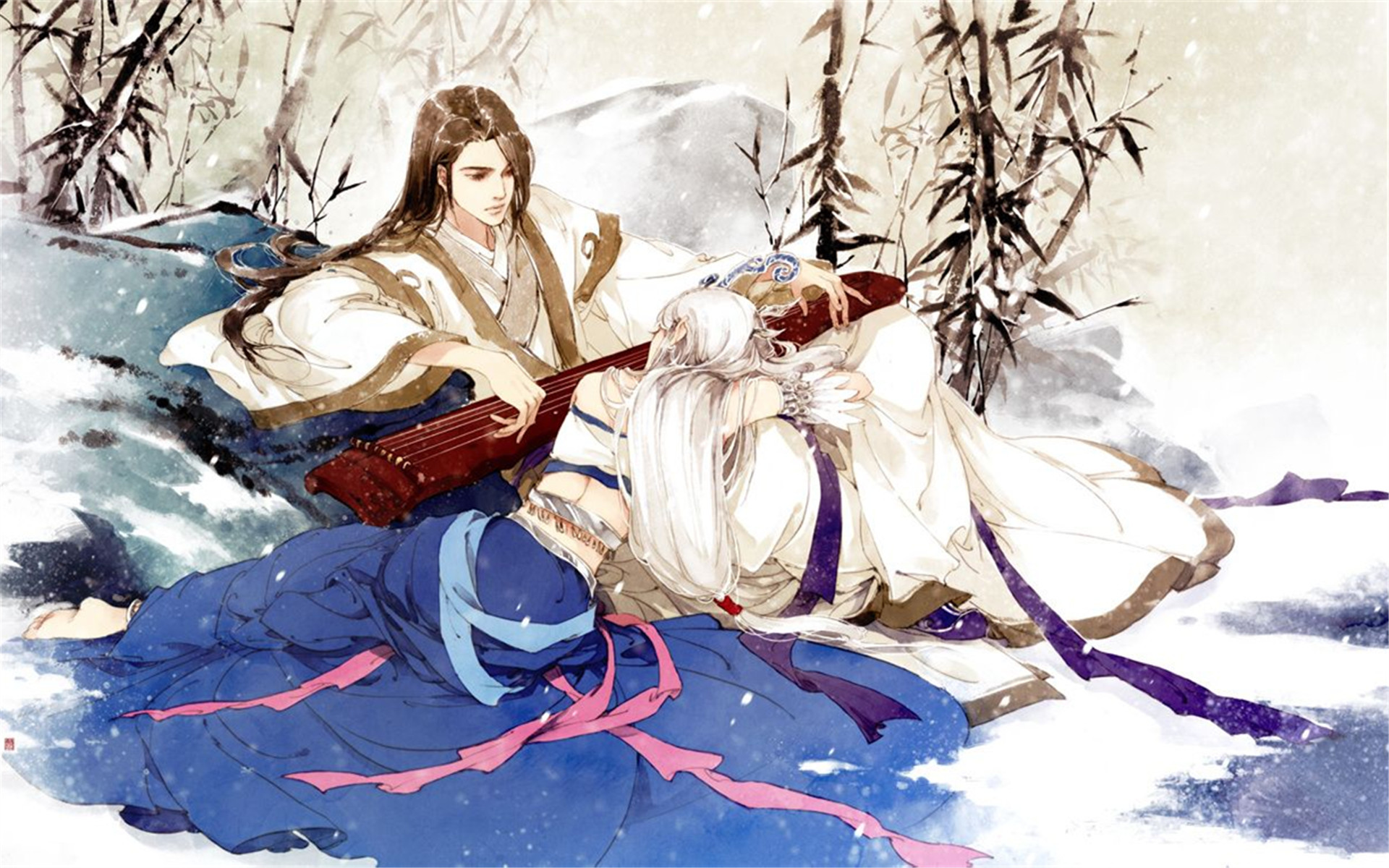 秦时明月 奇幻 水墨风 雪女 雪姬 墨家 动漫